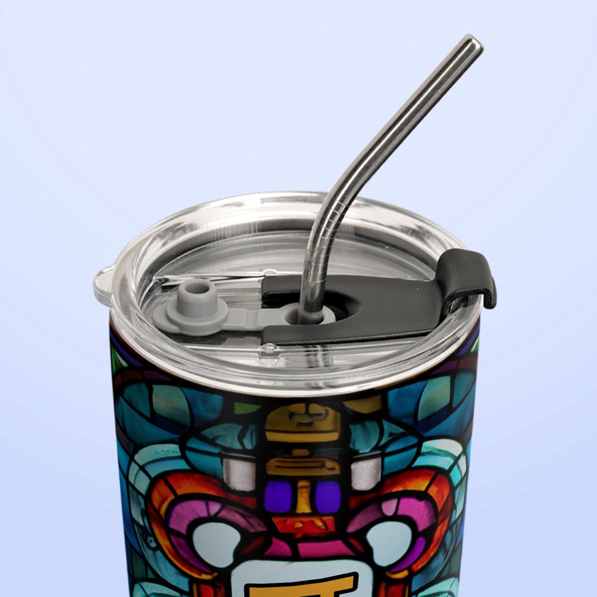 Faith Nativity Colorful Stained Glass HTRZ31082737VE Stainless Steel Tumbler