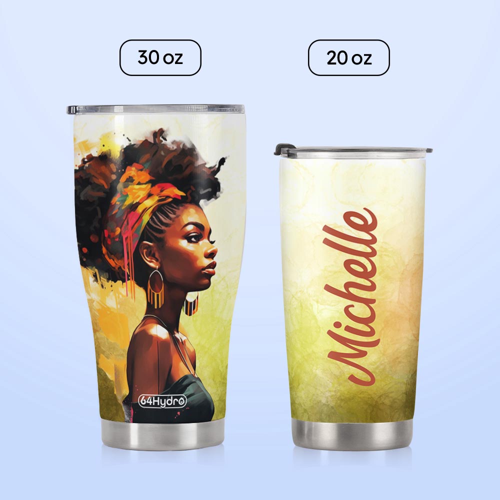 Black Woman African HHRZ20095026WC Stainless Steel Tumbler
