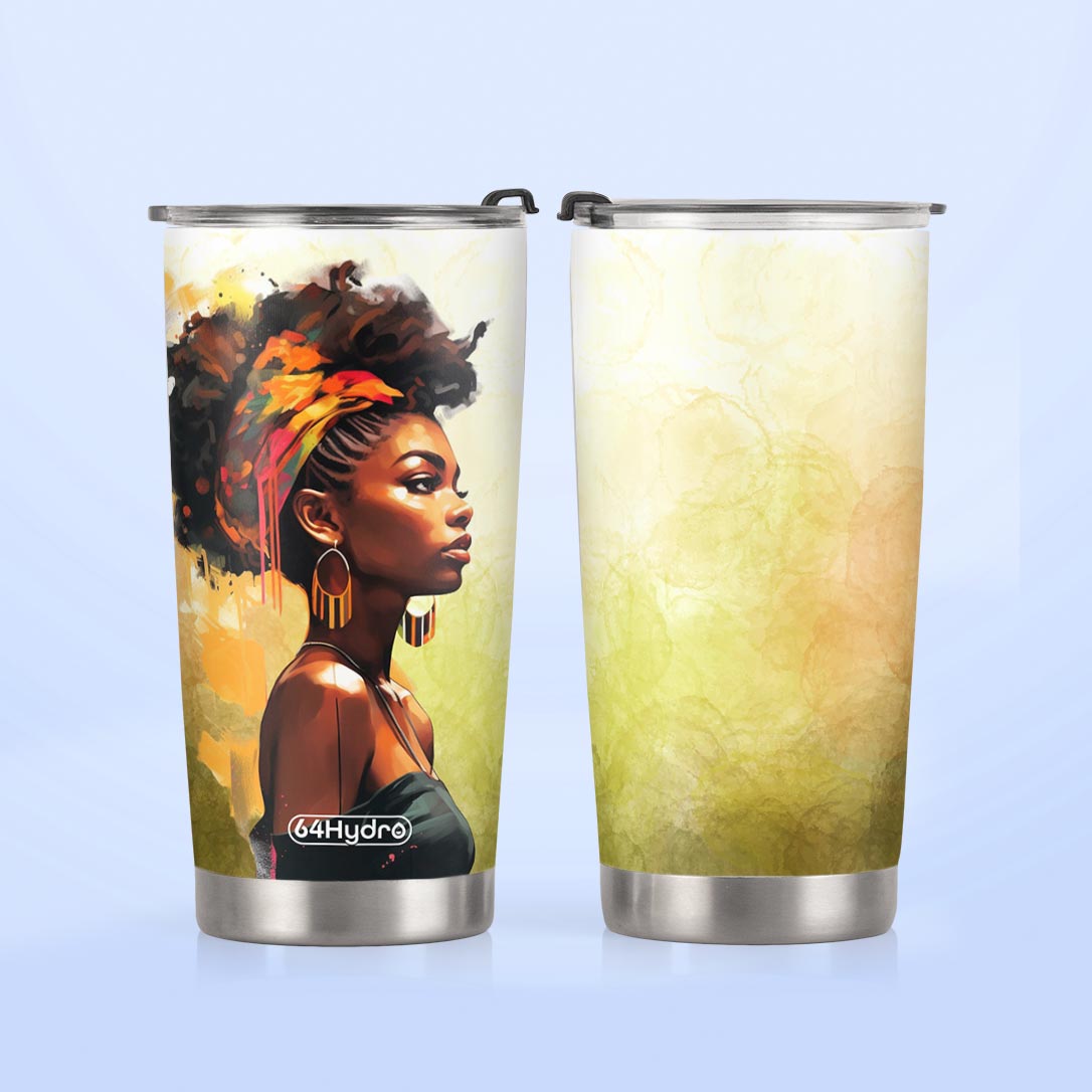 Black Woman African HHRZ20095026WC Stainless Steel Tumbler
