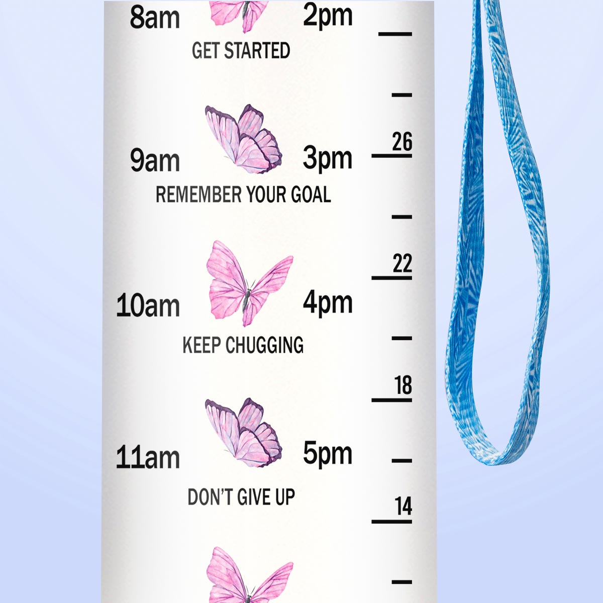 Butterfly Awesome Mom HTRZ17086585GI Water Tracker Bottle