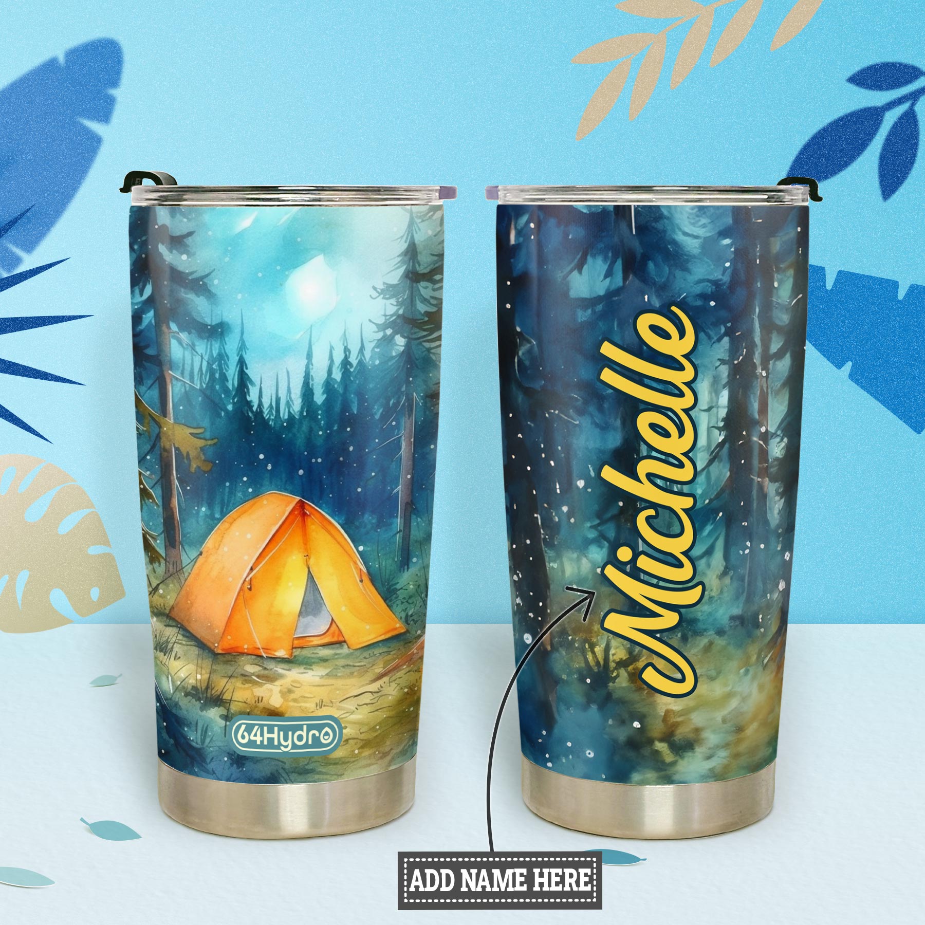Camping Tent HTRZ25093058HH Stainless Steel Tumbler