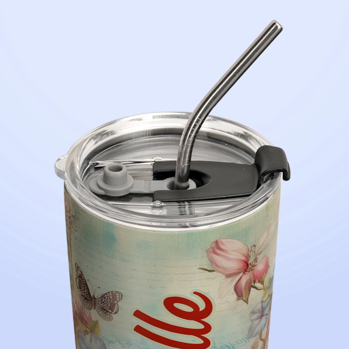 Cardinal Vintage Flower HTRZ19098183FL Stainless Steel Tumbler