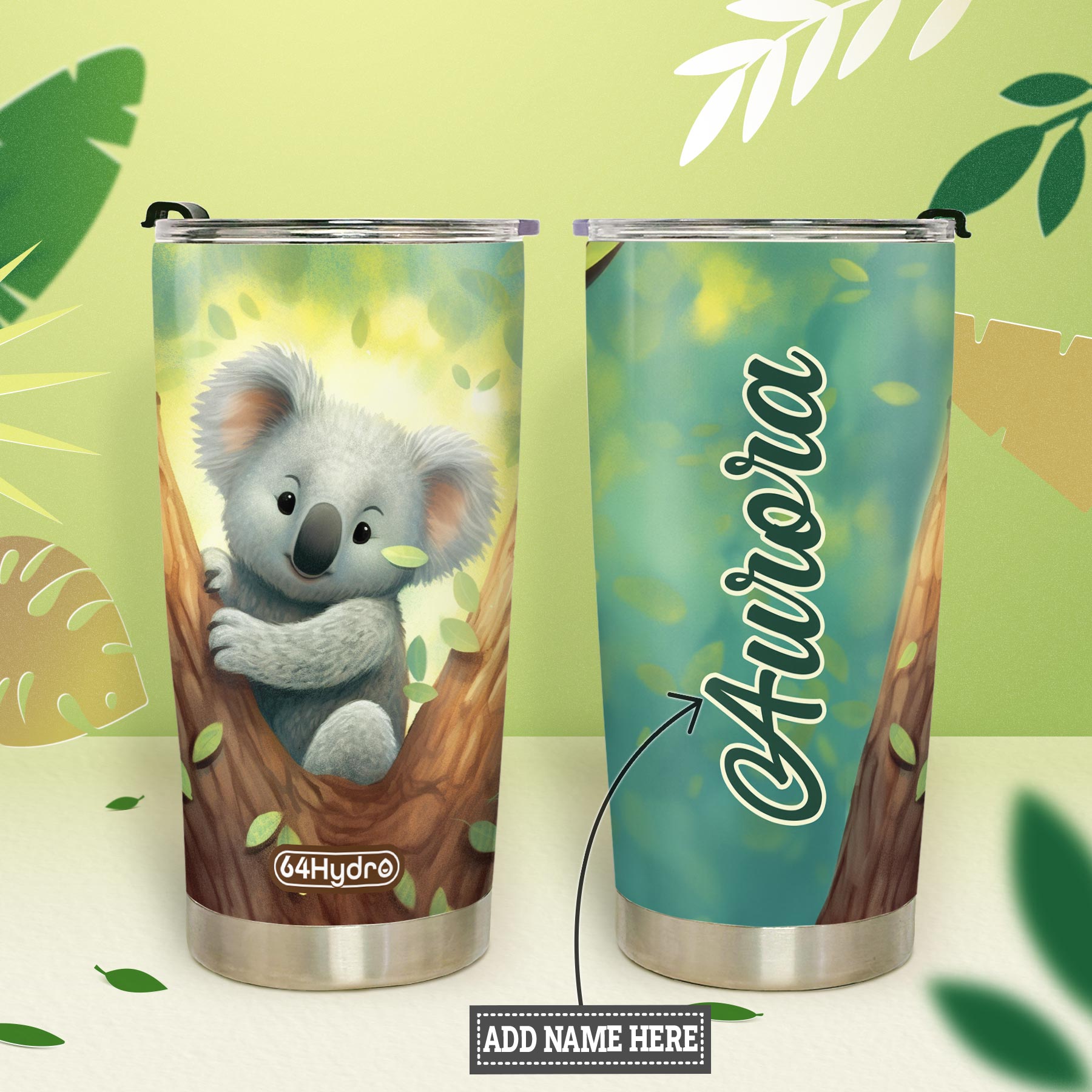 Cute Koala HTRZ18091035OC Stainless Steel Tumbler