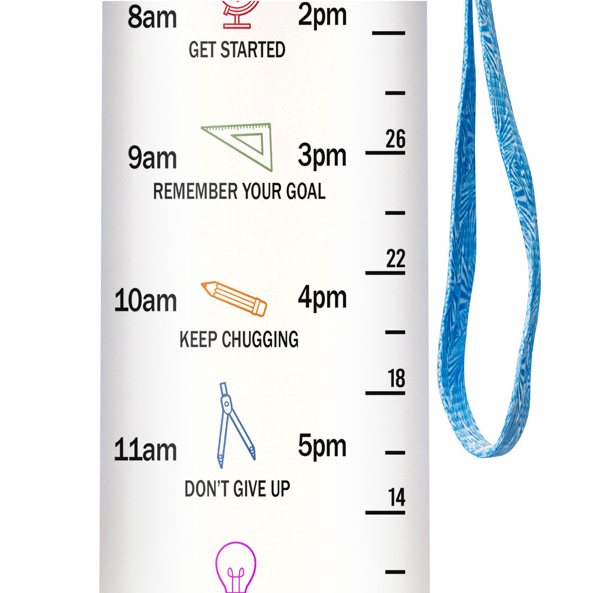 Eat Sleep Teach Repeat HHRZ27076337JJ Water Tracker Bottle