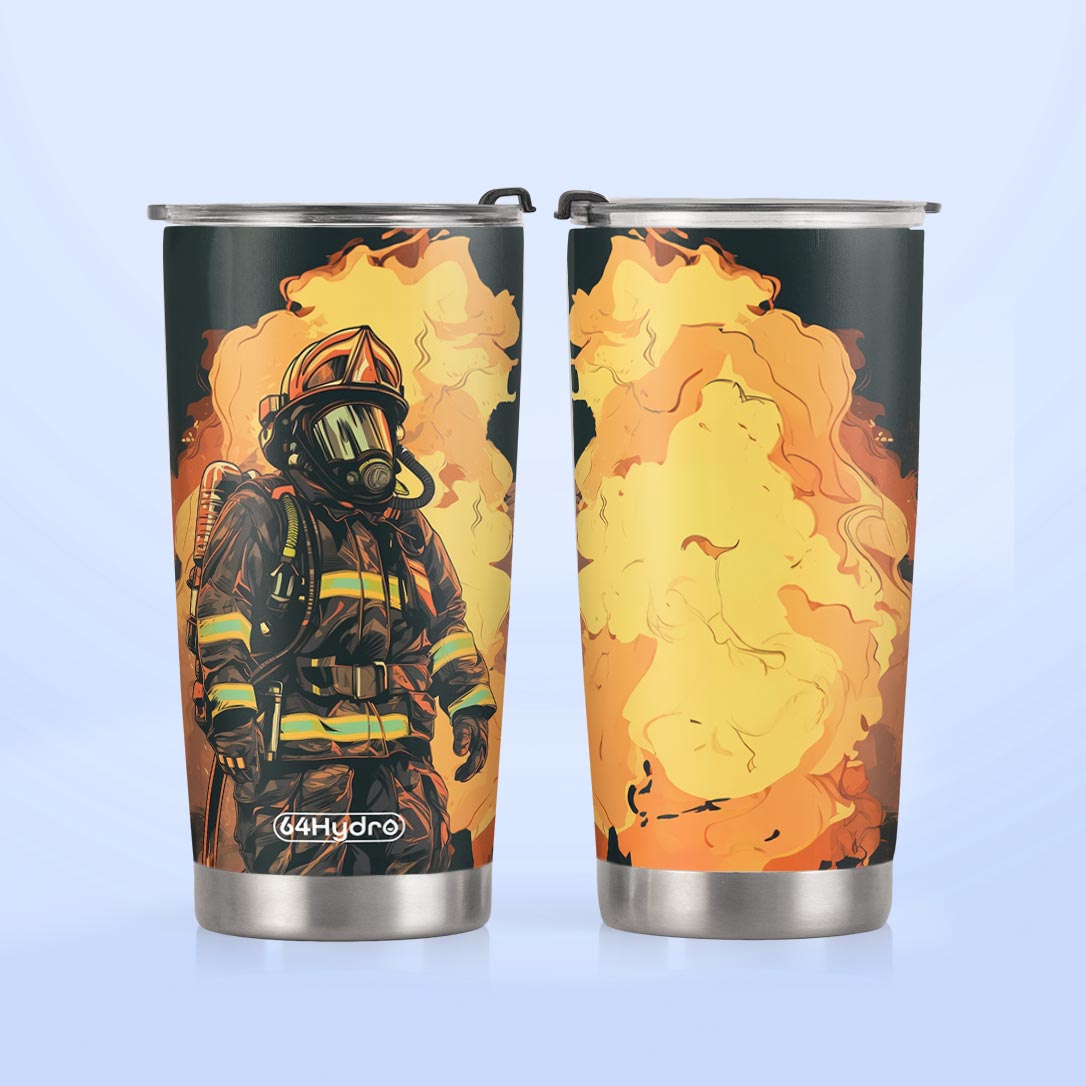 Firefighter Vintage HTRZ24084753HR Stainless Steel Tumbler