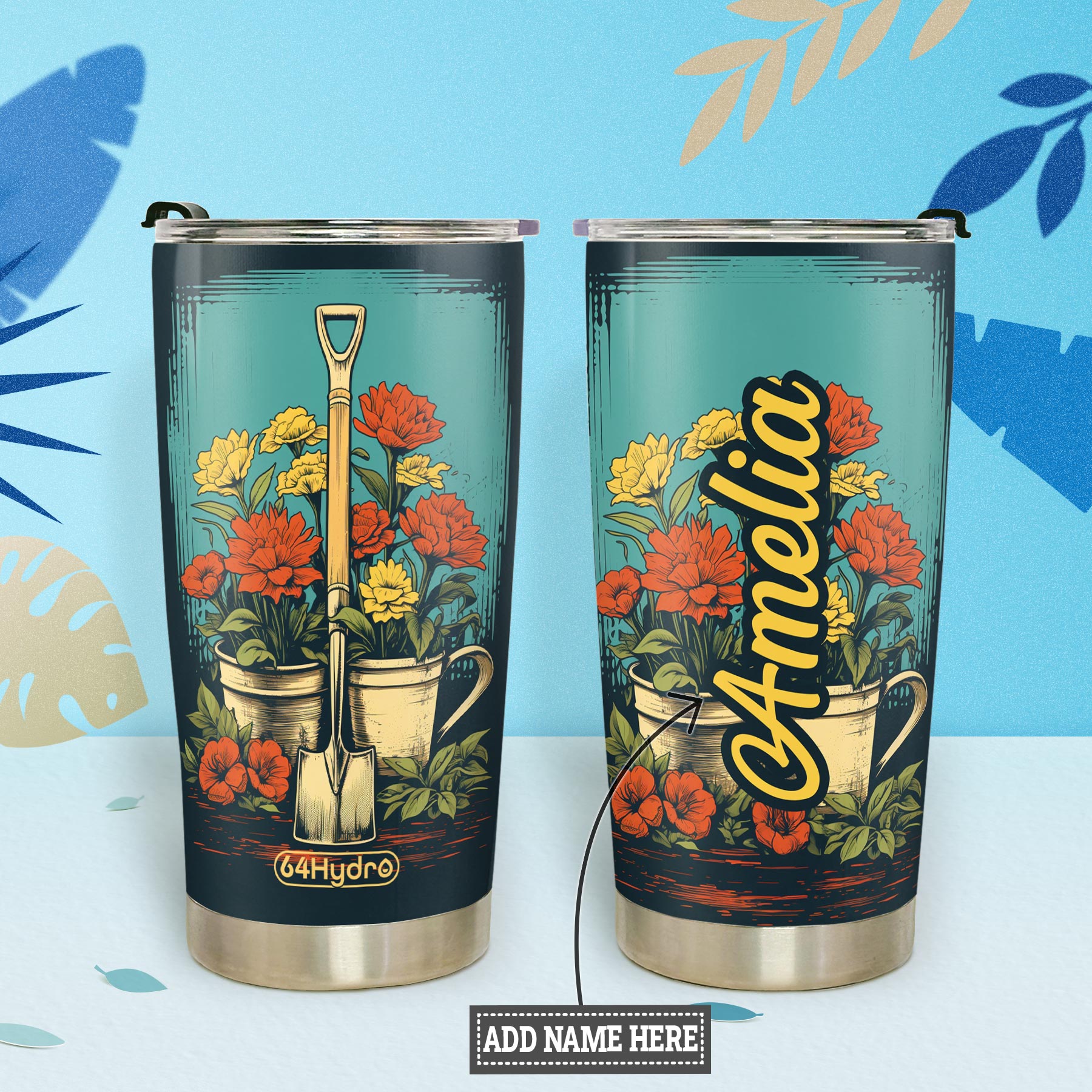 Gardening Lover HTRZ25098126GP Stainless Steel Tumbler
