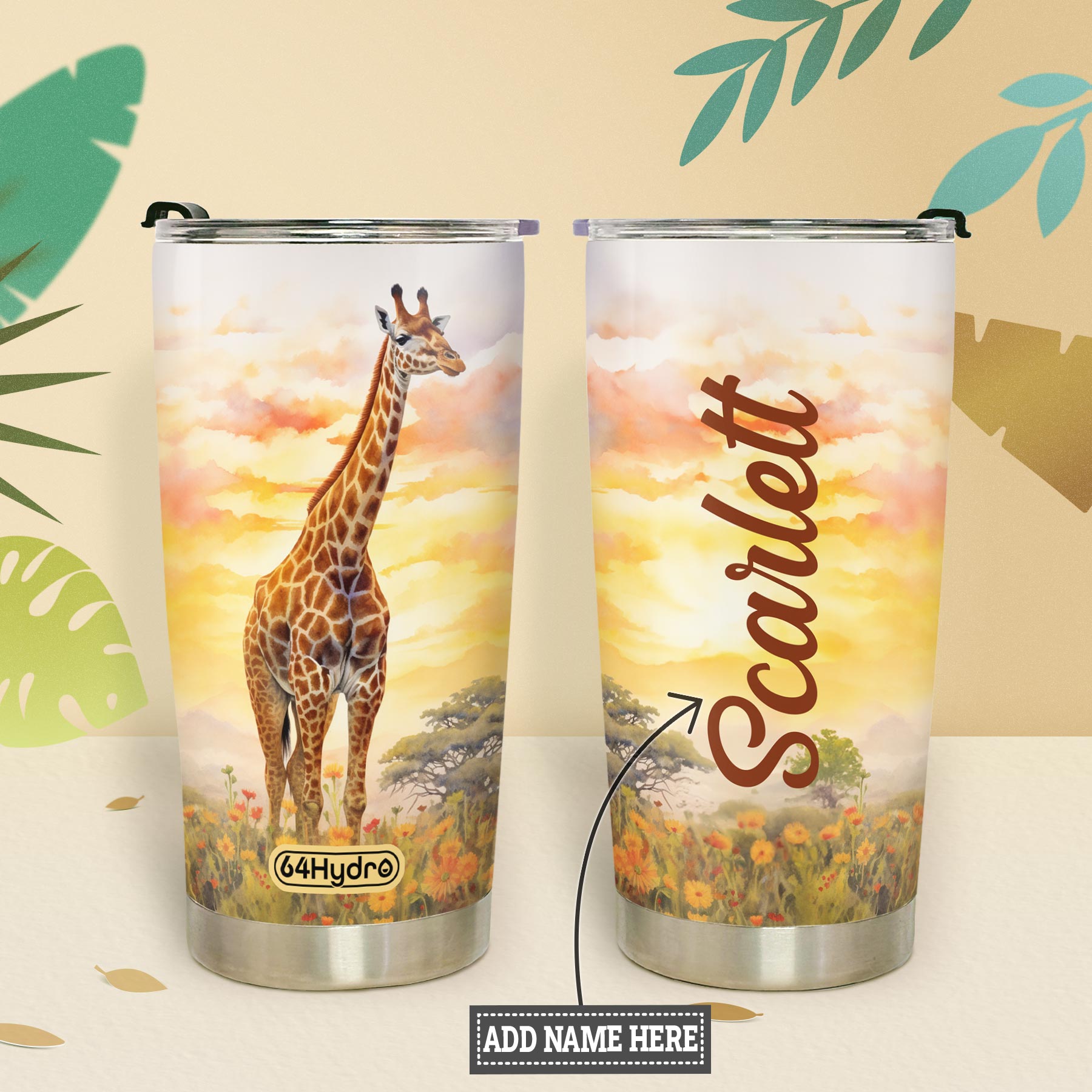 Giraffe Lover HTRZ14096209KI Stainless Steel Tumbler