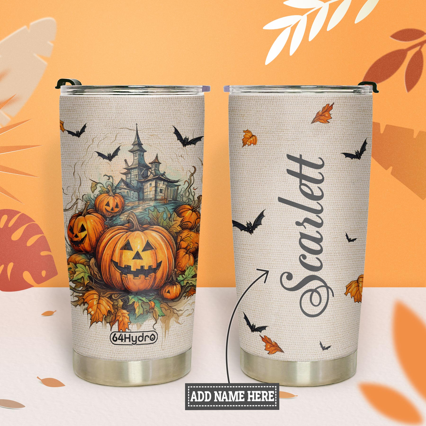 Halloween Autumn Vintage HTRZ28089605OT Stainless Steel Tumbler