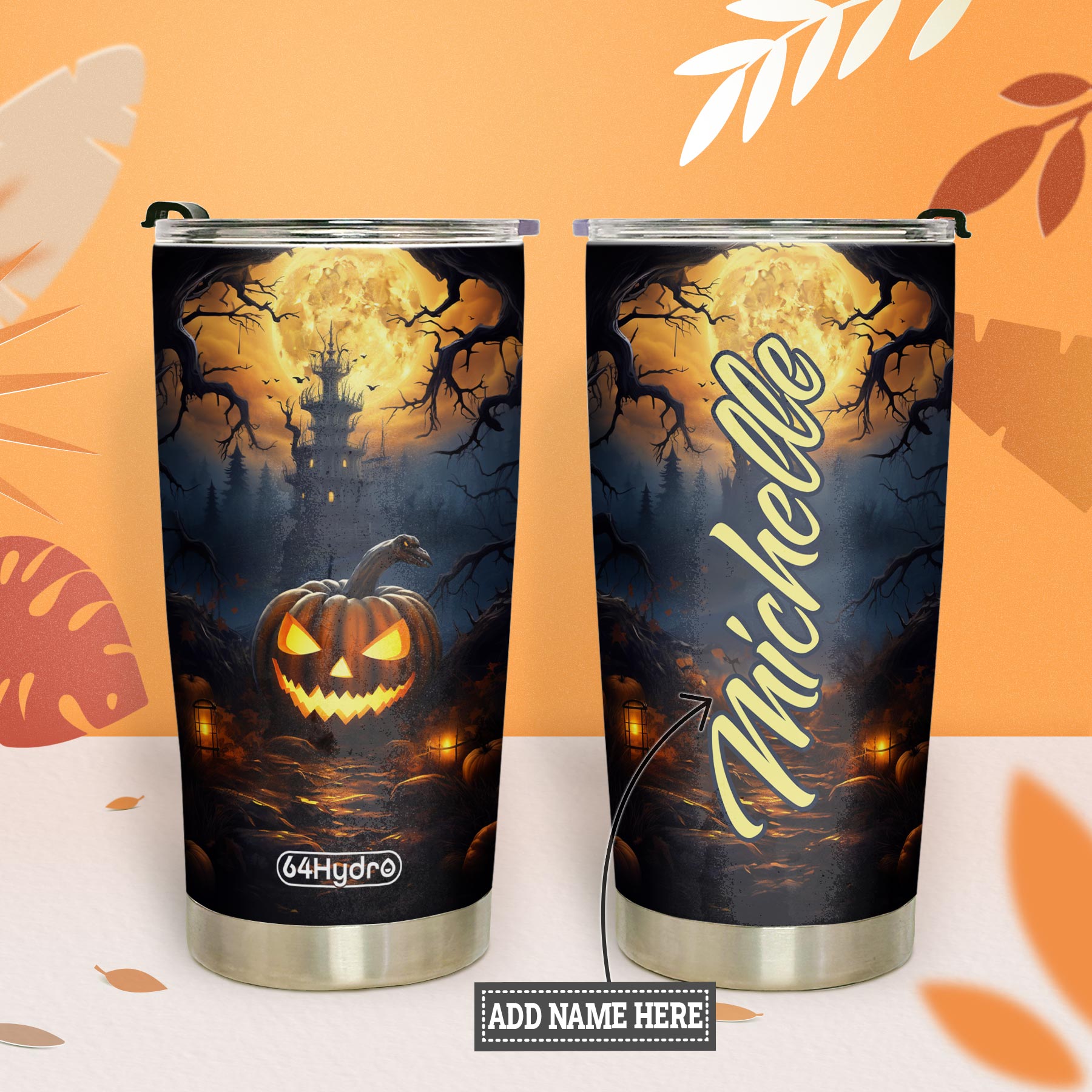 Halloween Pumpkin Autumn HTRZ24087869SS Stainless Steel Tumbler
