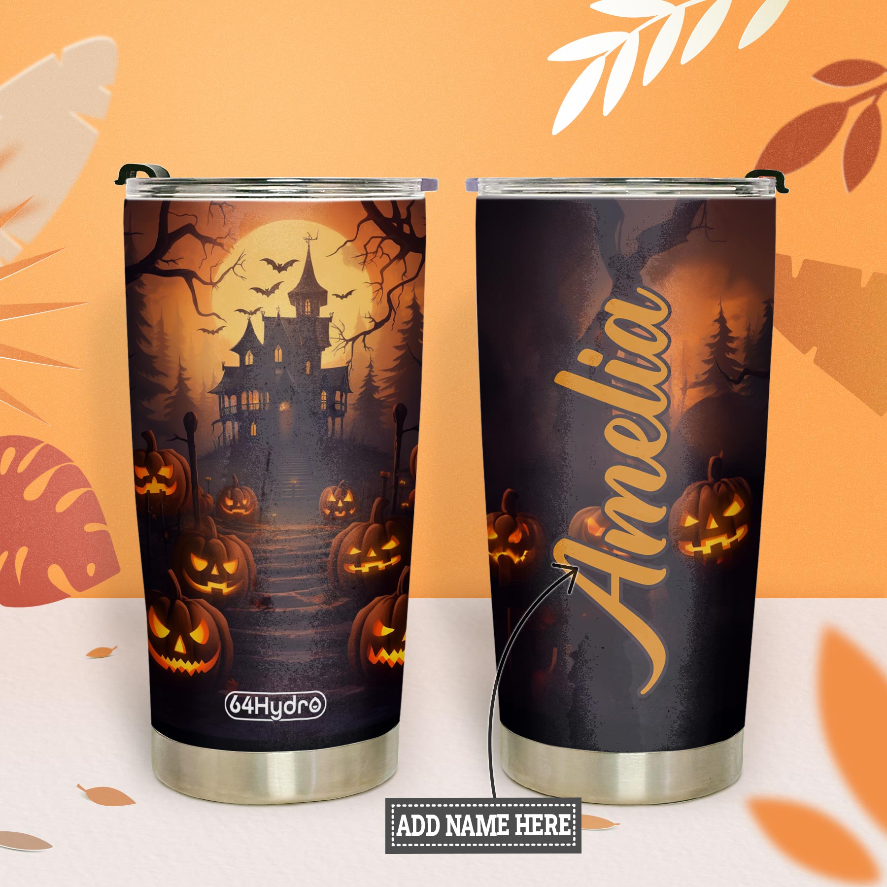 Halloween Pumpkin HTRZ24089147ZB Stainless Steel Tumbler
