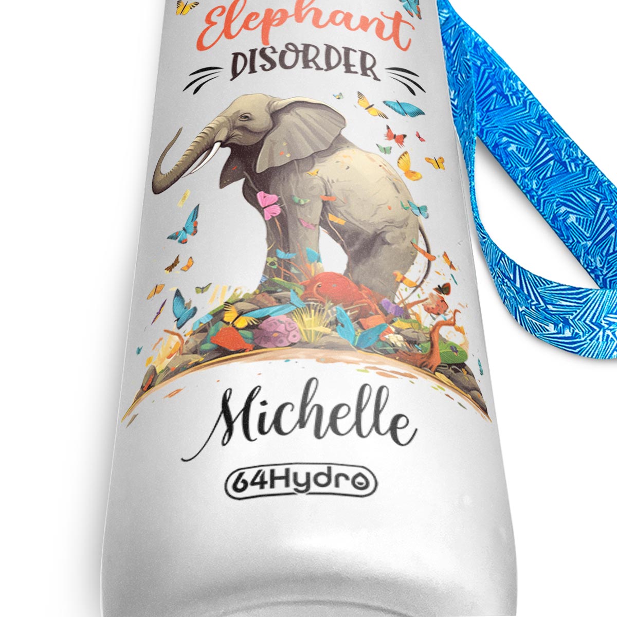 I Suffer From Oed Obsessive Elephant Disorder HTRZ10086074YX Water Tracker Bottle