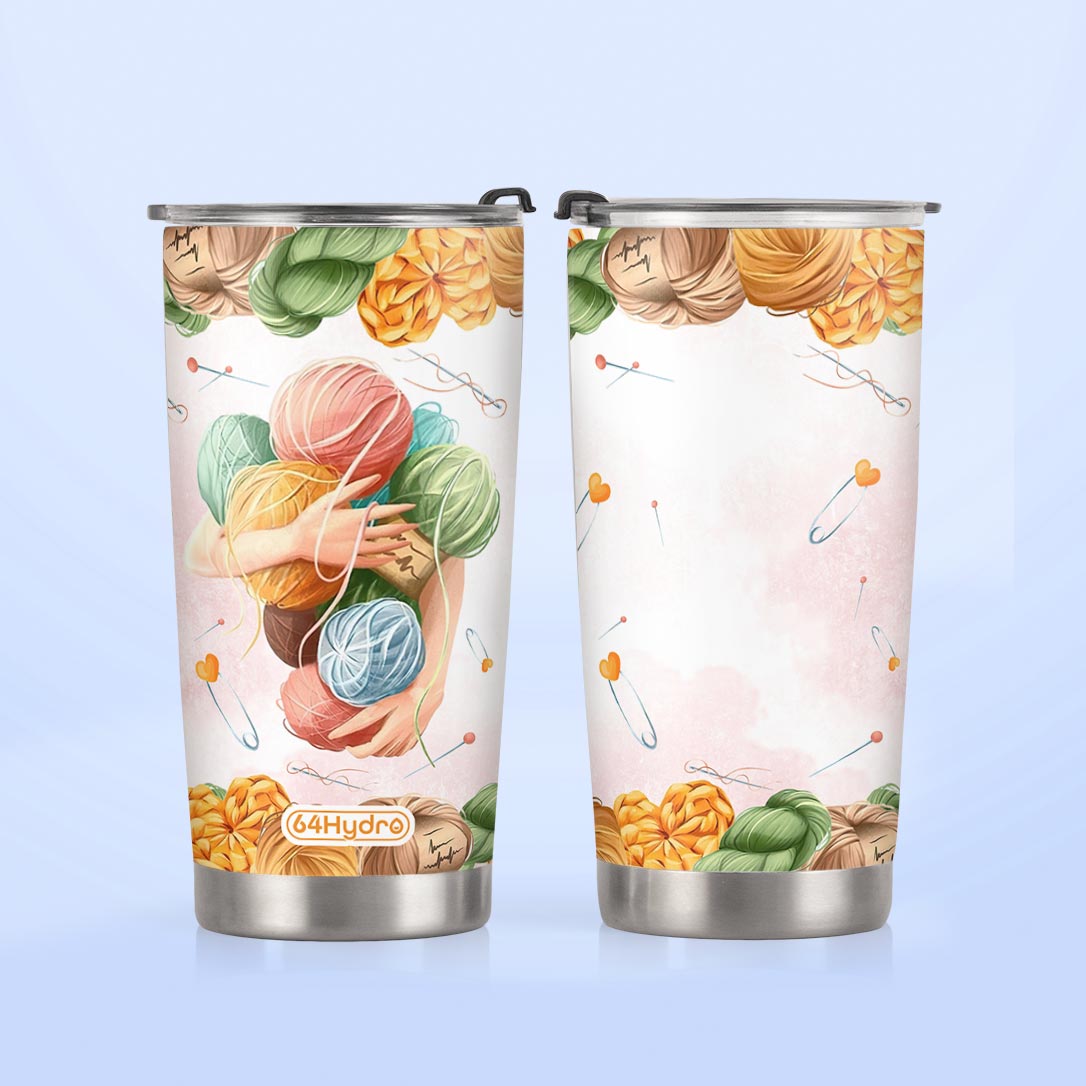 Knitting Hug HTRZ26095294KM Stainless Steel Tumbler