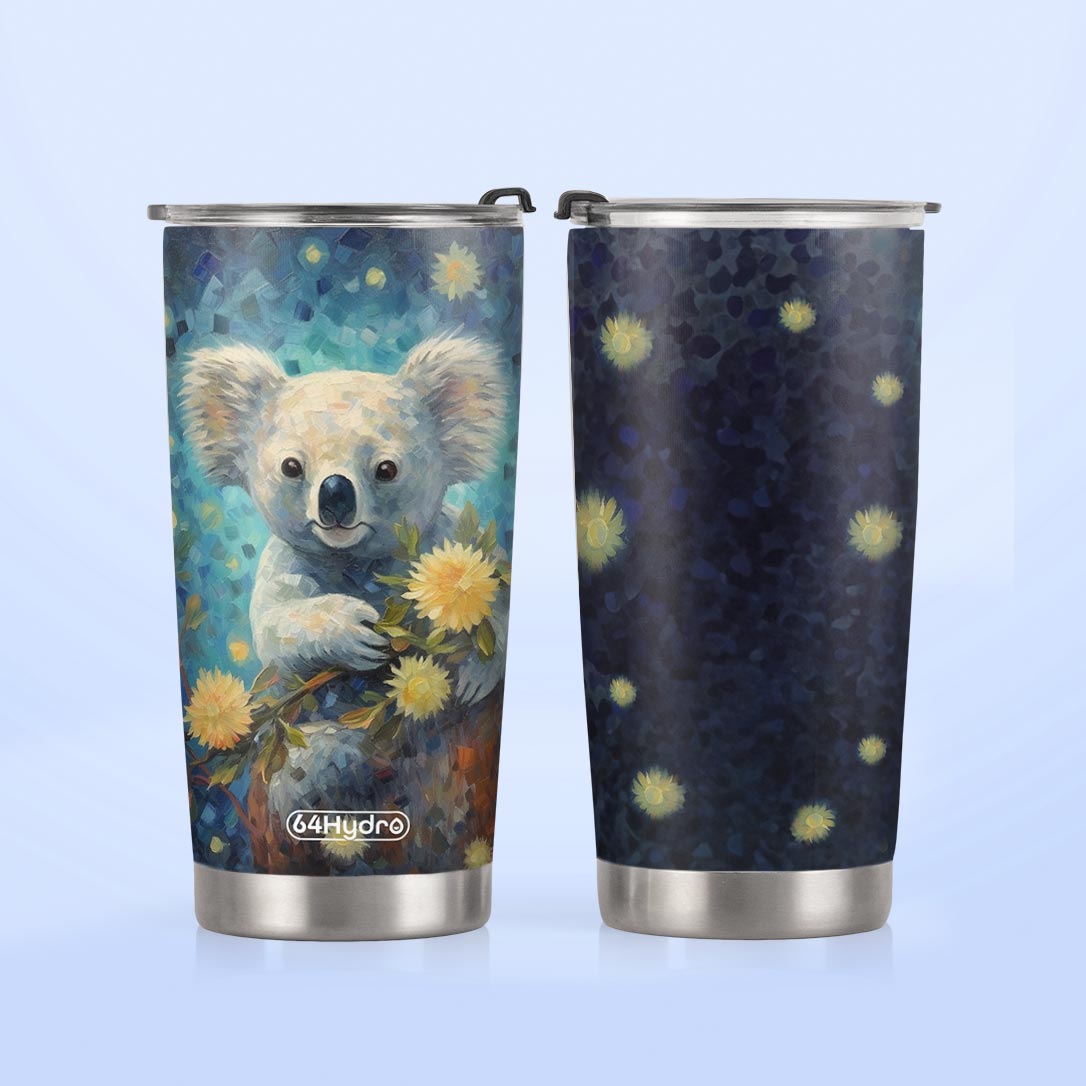 Koala Flower Star Night HTRZ18095472QK Stainless Steel Tumbler