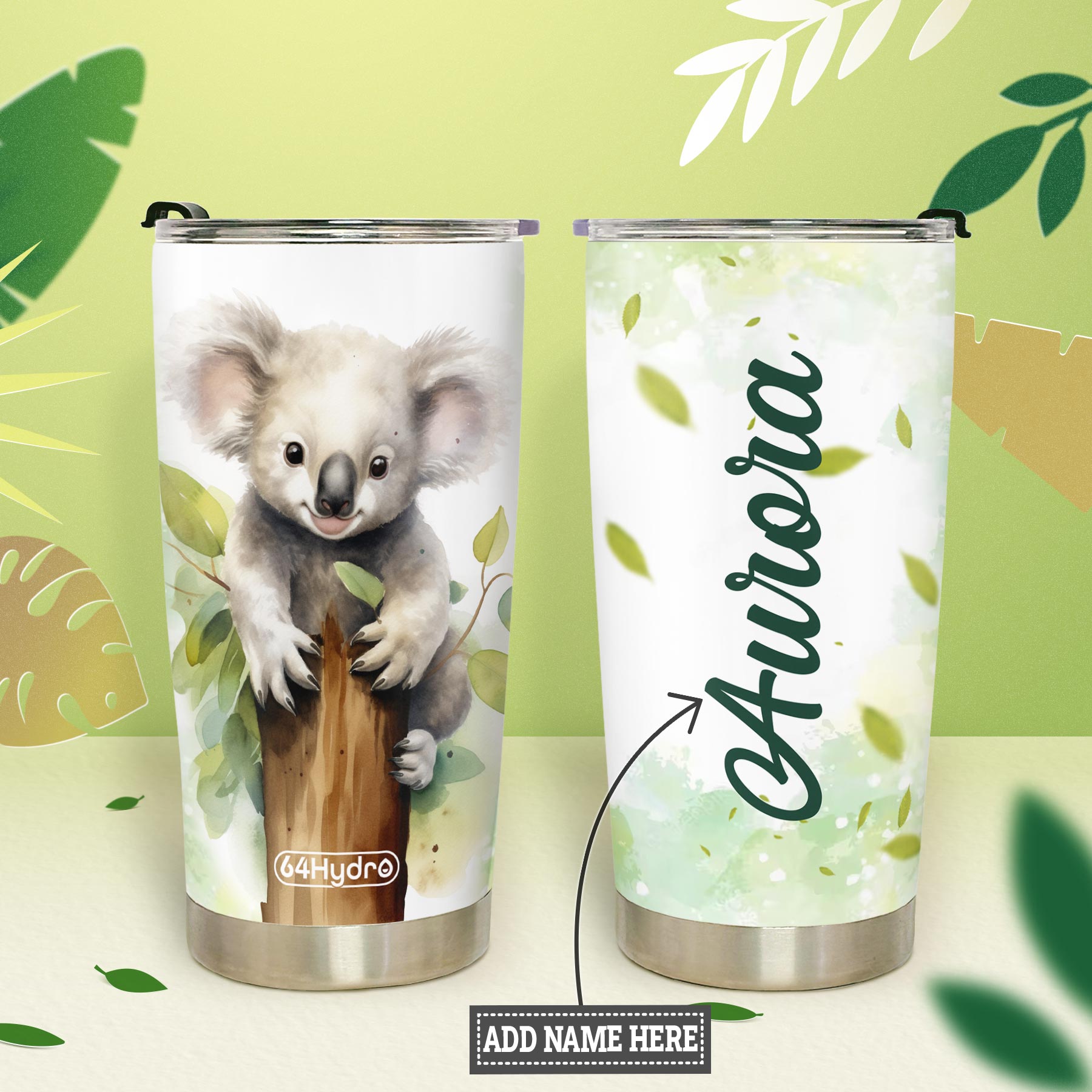 Koala Hugs Tree HTRZ18095019TX Stainless Steel Tumbler