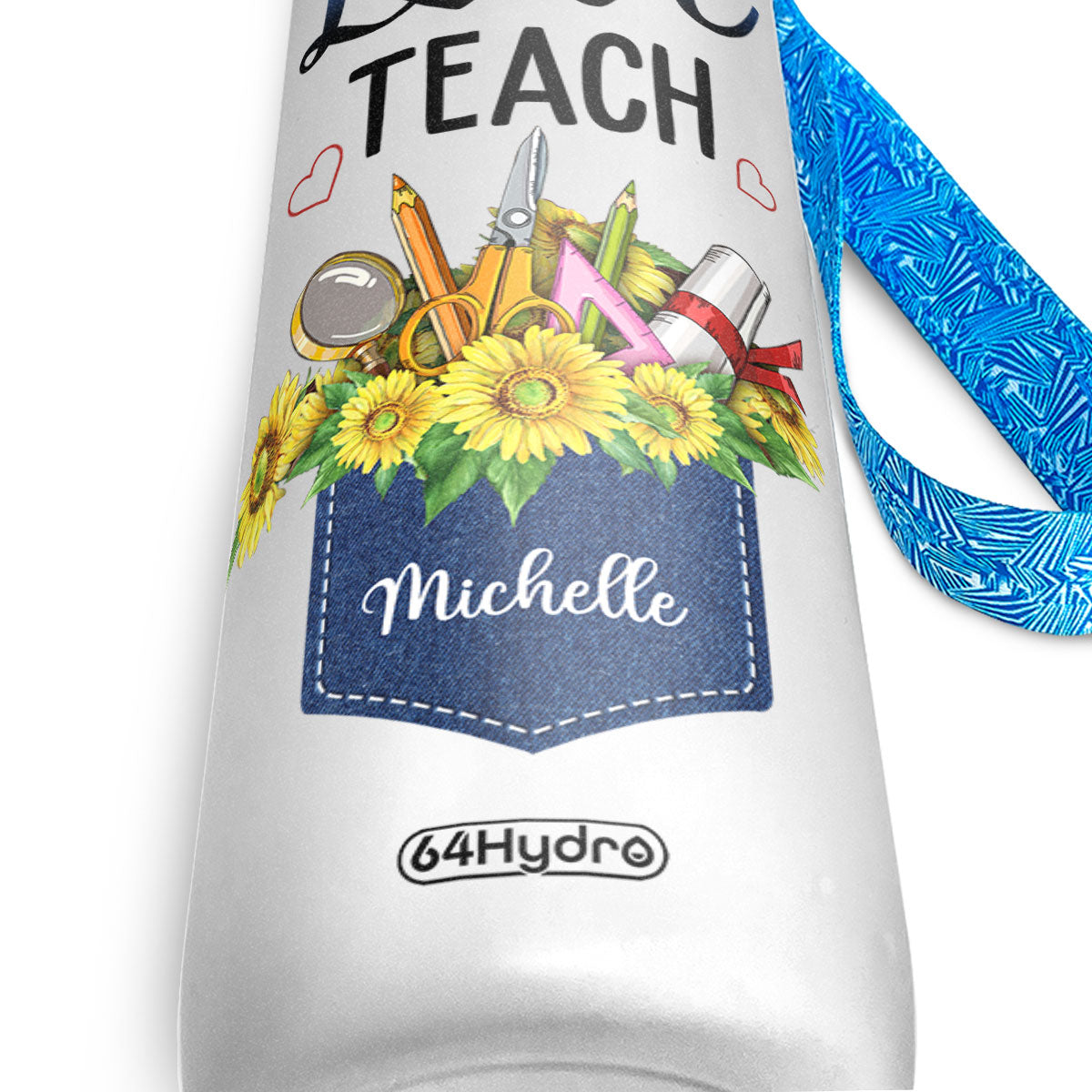 Live Love Teach HHRZ27077604AB Water Tracker Bottle