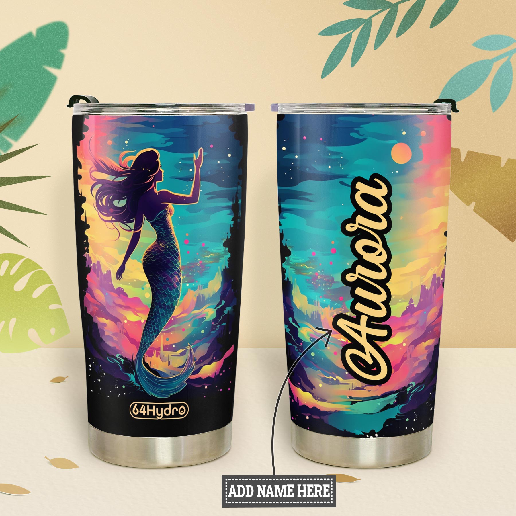 Mermaid Colorful HHRZ20095844OT Stainless Steel Tumbler