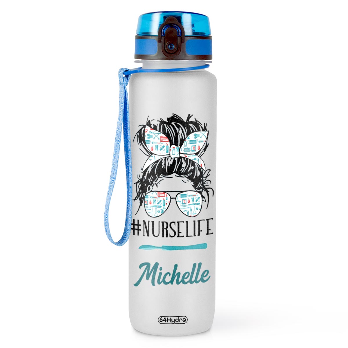 Nurse Life HHRZ09088673YI Water Tracker Bottle