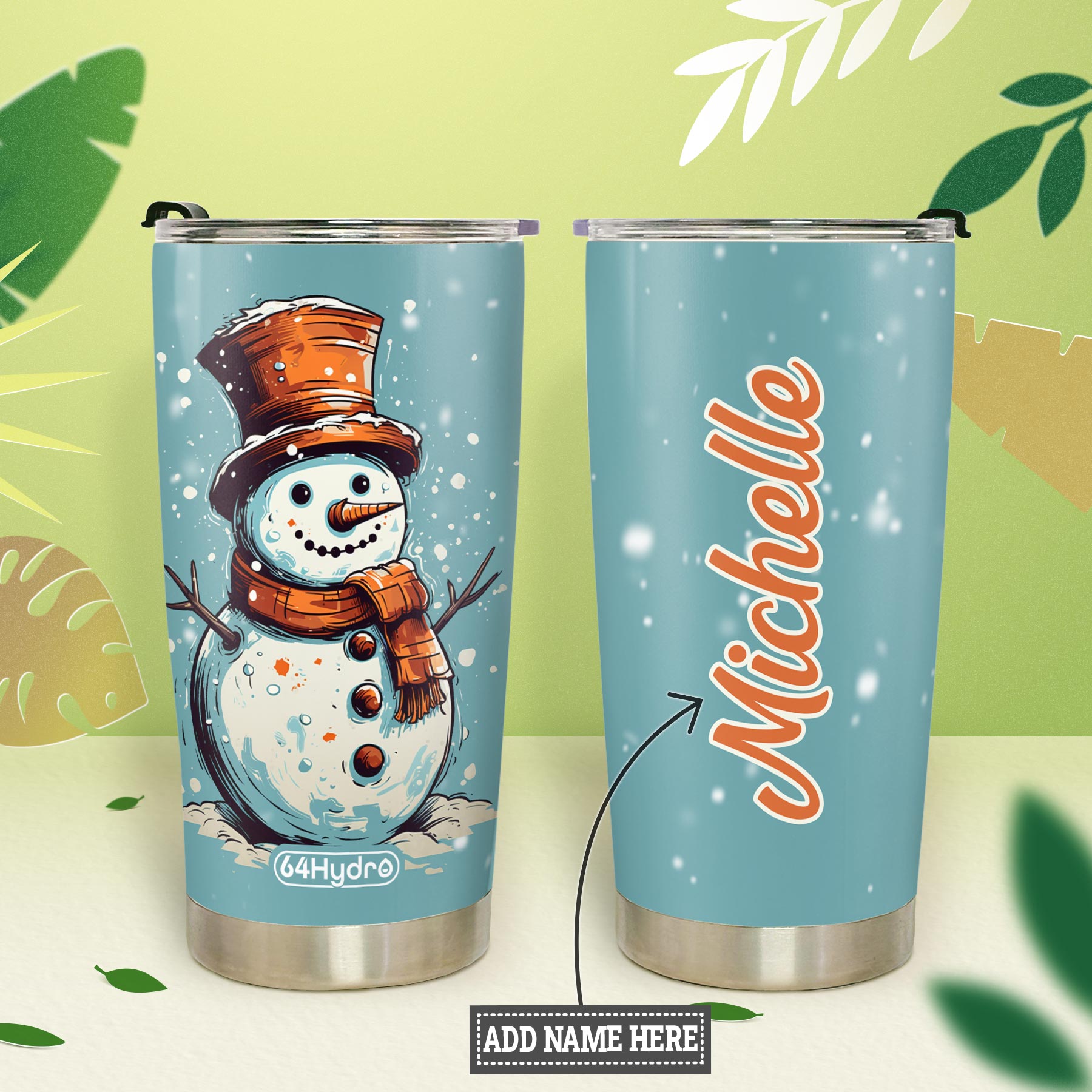 Retro Snowman HTRZ19098665LF Stainless Steel Tumbler