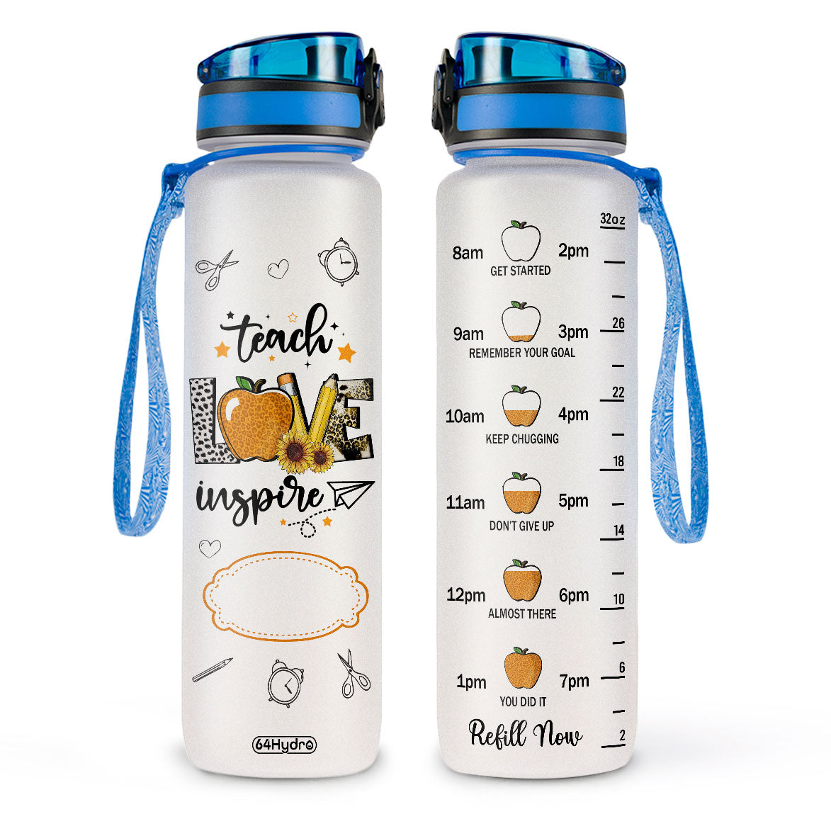 Teach Love Inspire HHRZ26072951XM Water Tracker Bottle