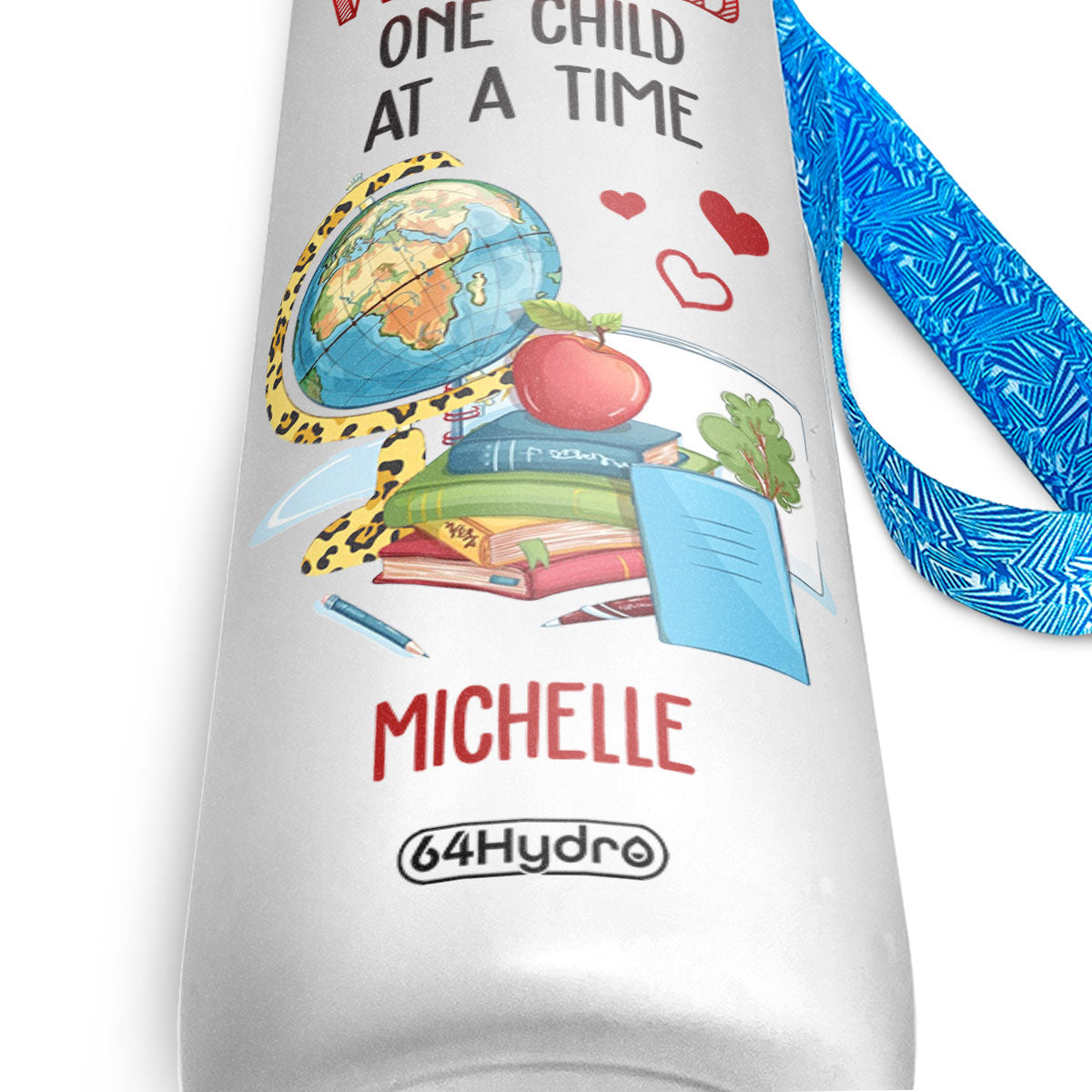 Teachers Change The World One Child At A Time HHRZ27070080RA Water Tracker Bottle