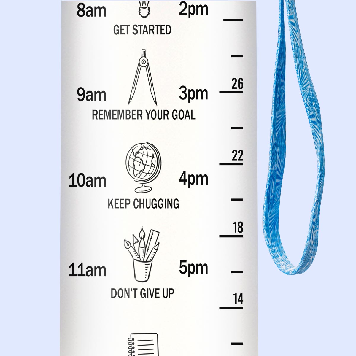 Teaching Is A Work Of Heart HTRZ15087231KY Water Tracker Bottle