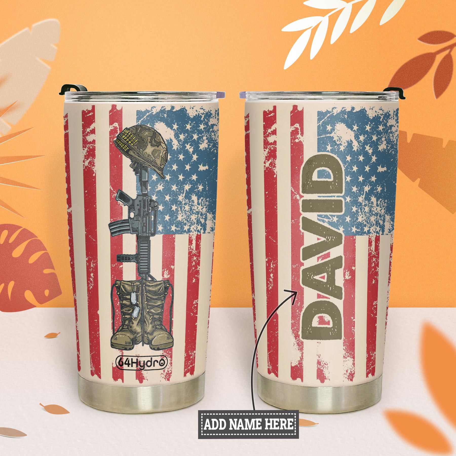 Veteran Army Boot HTRZ24089346ZB Stainless Steel Tumbler