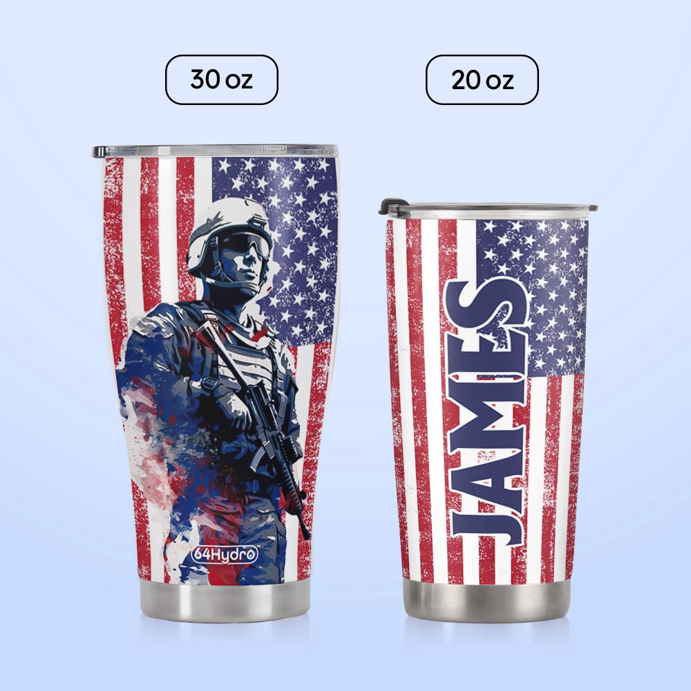 Veteran Flag HTRZ28089520IG Stainless Steel Tumbler