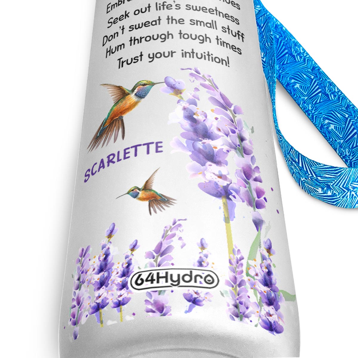 Wisdom From A Hummingbird HHRZ09088576PL Water Tracker Bottle