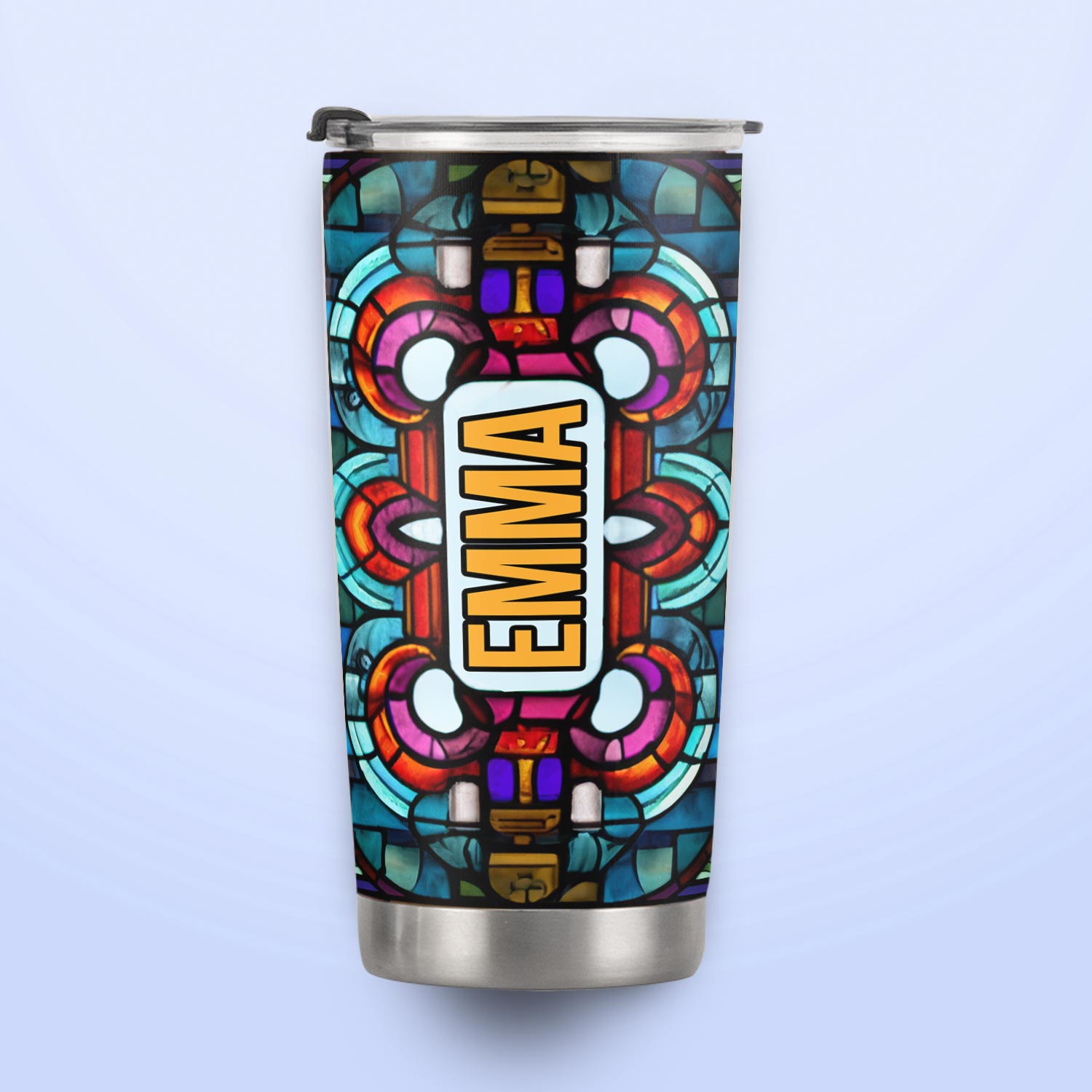 Faith Nativity Colorful Stained Glass HTRZ31082737VE Stainless Steel Tumbler