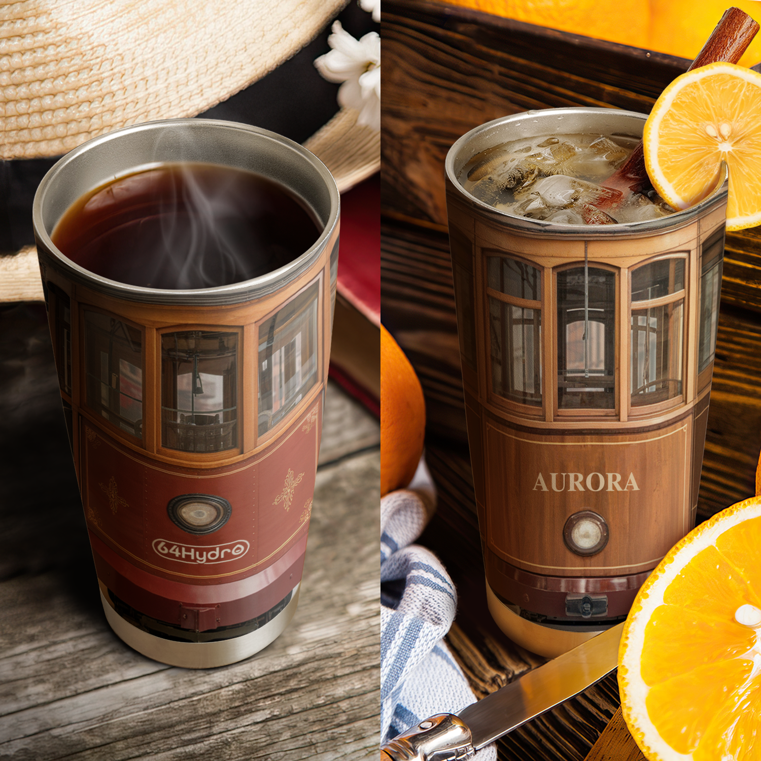 Old Vintage Tram ANRZ04114855OS Stainless Steel Tumbler