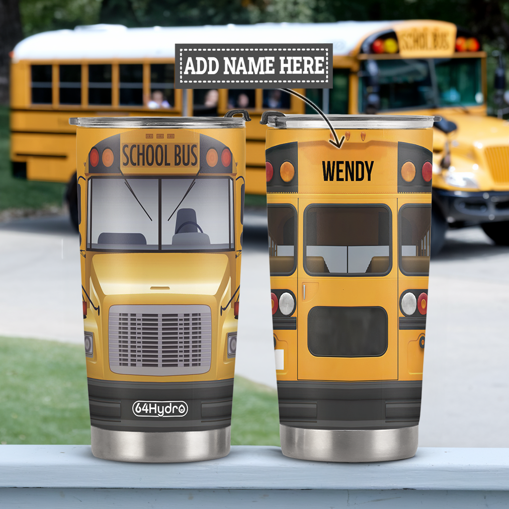 School Bus ANRZ04115289AE Stainless Steel Tumbler