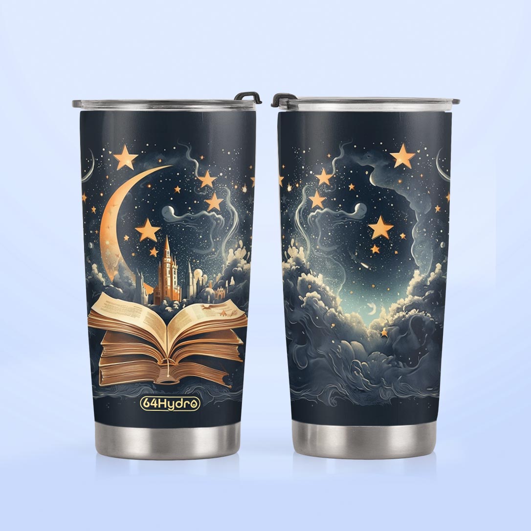 Book Opens New World HTRZ19090968QC Stainless Steel Tumbler