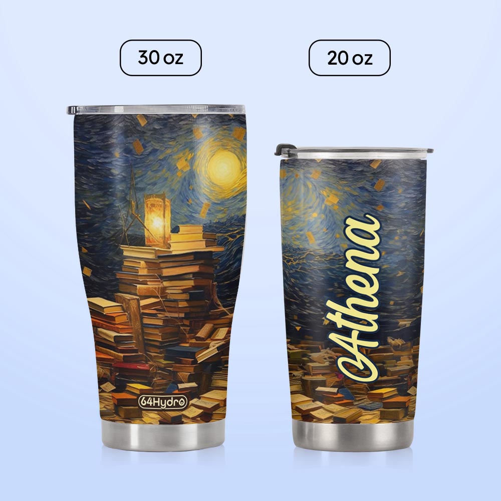 Books Starry Night HTRZ19092902RM Stainless Steel Tumbler