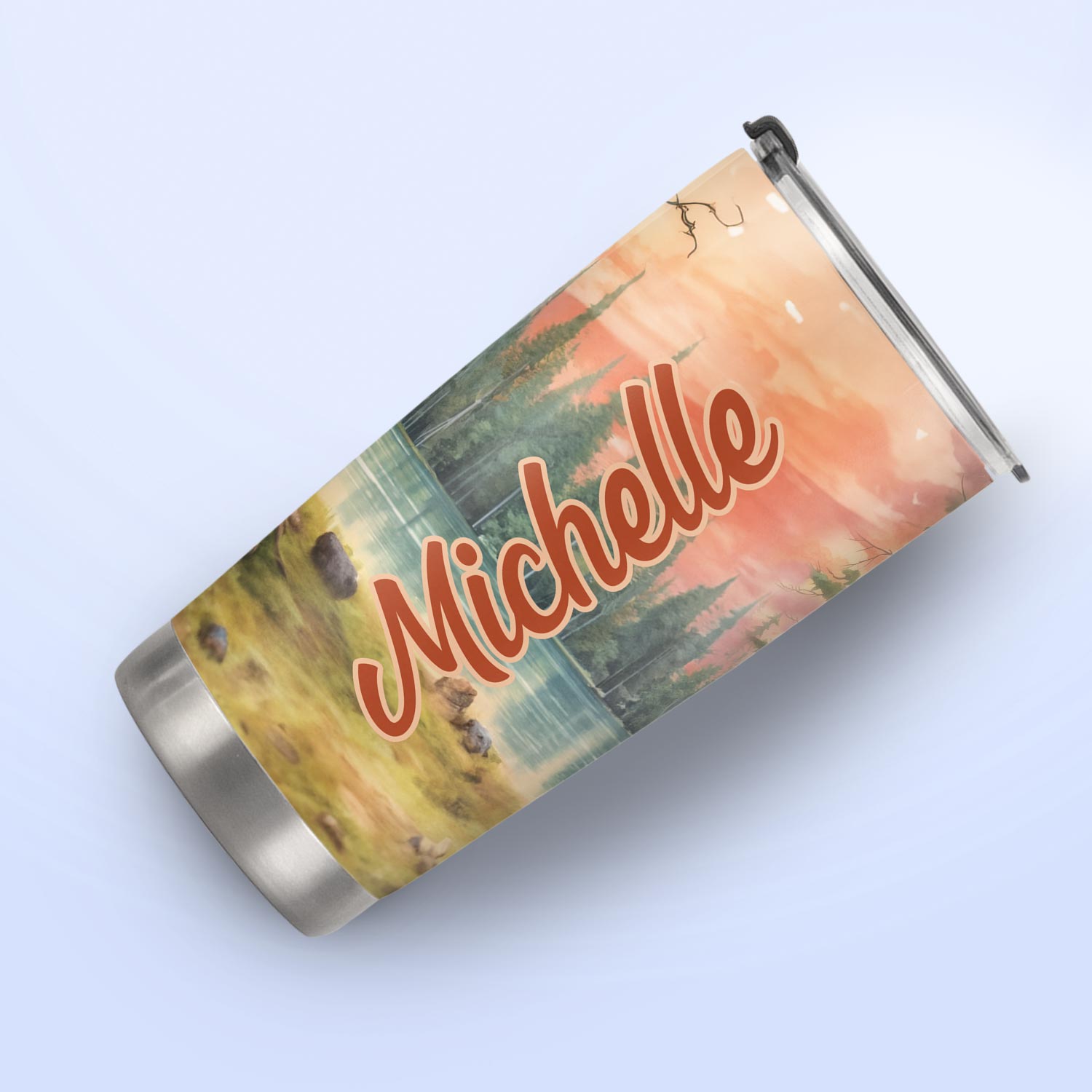 Camping RV Near The Lake HTRZ25093738QW Stainless Steel Tumbler