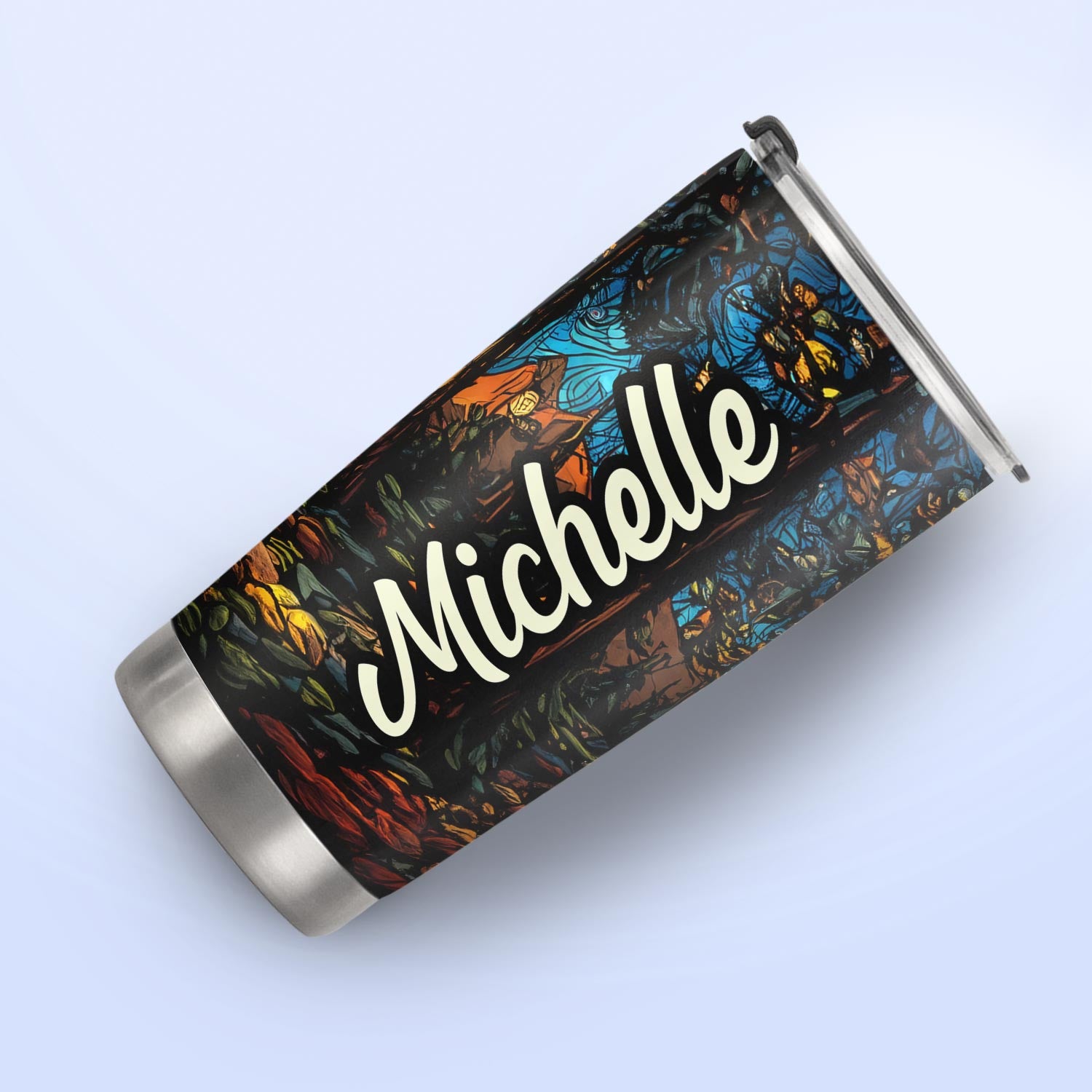 Camping Stained Glass HTRZ25092147TT Stainless Steel Tumbler