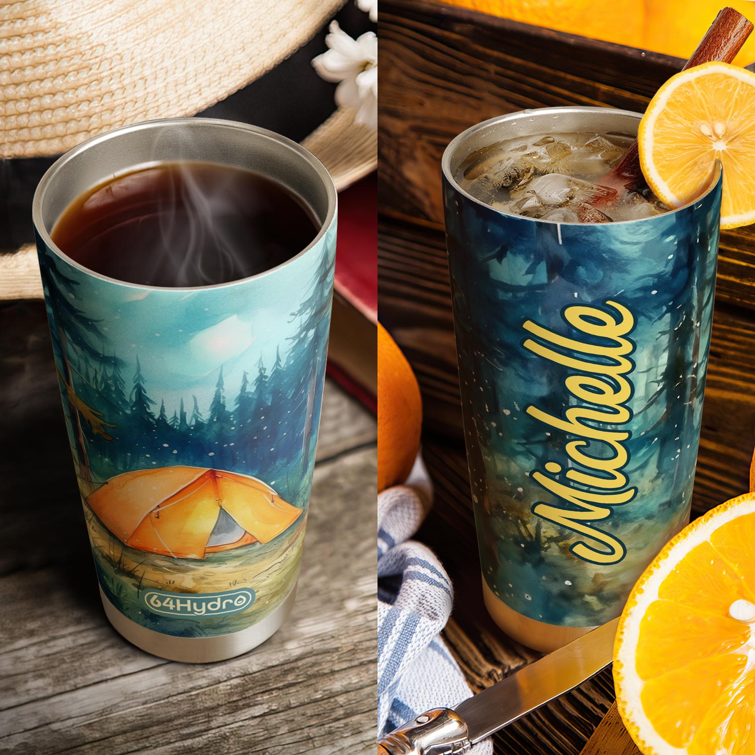 Camping Tent HTRZ25093058HH Stainless Steel Tumbler