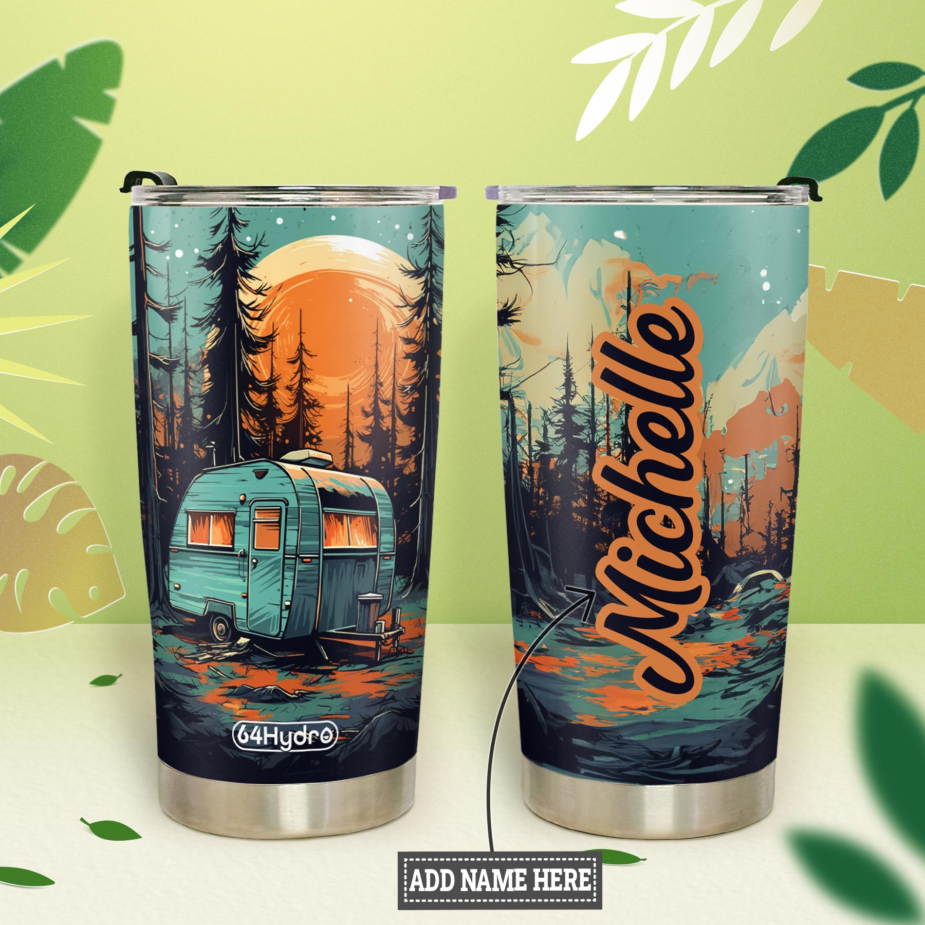 Camping Trailer HTRZ25096205TC Stainless Steel Tumbler