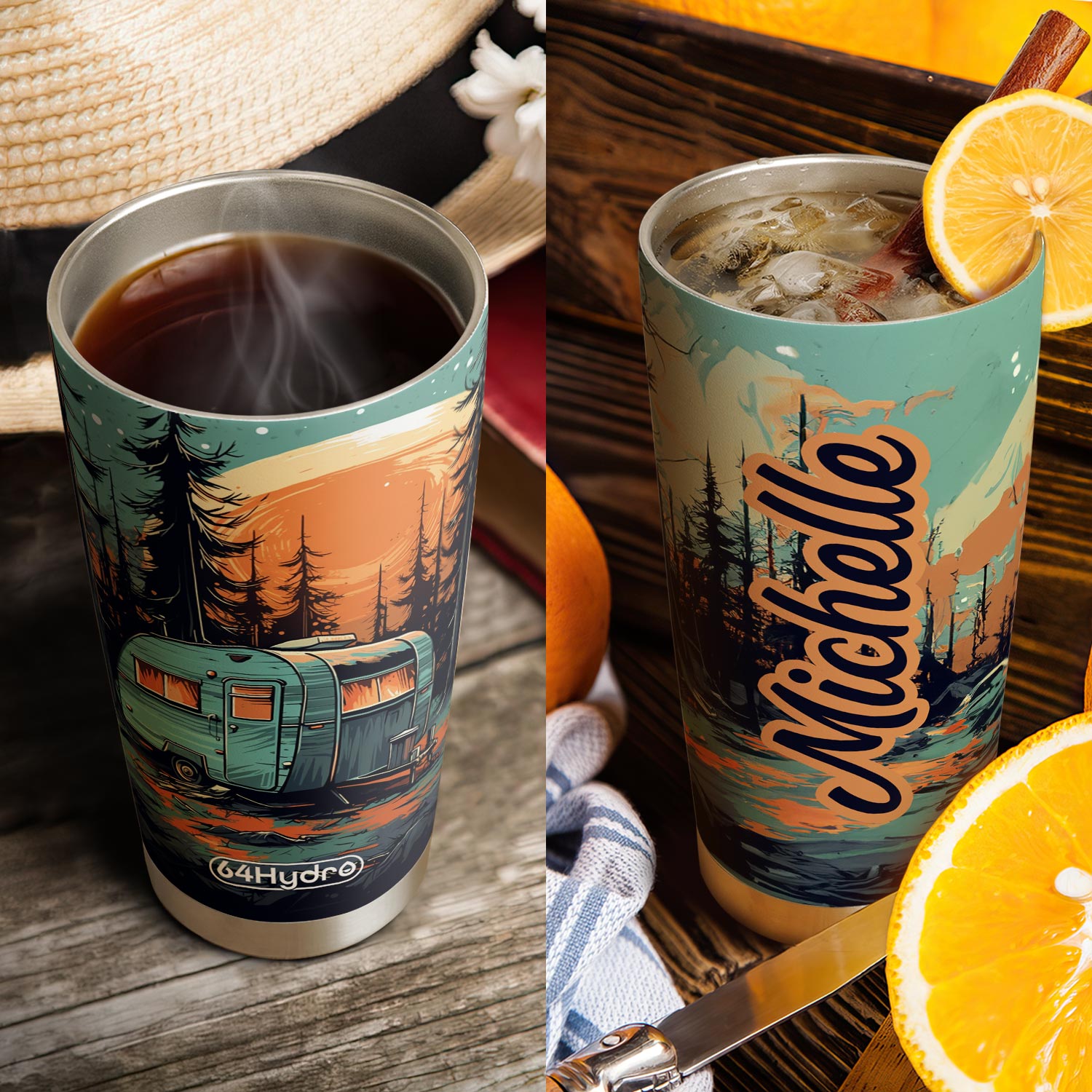 Camping Trailer HTRZ25096205TC Stainless Steel Tumbler