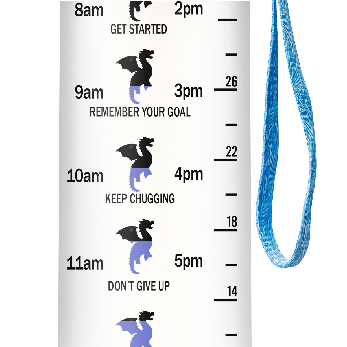 Dragon My Four Moods HHRZ09084742CX Water Tracker Bottle