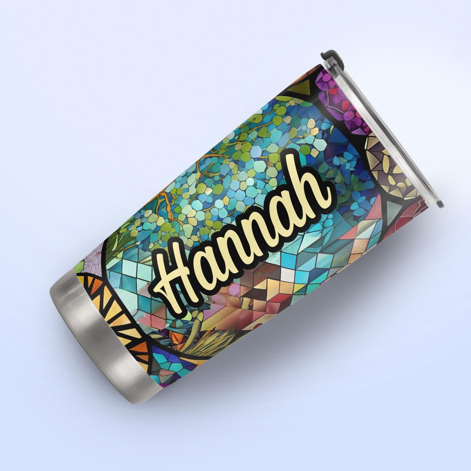 Fox Colorful Crystal Mosaic HTRZ14095127PY Stainless Steel Tumbler