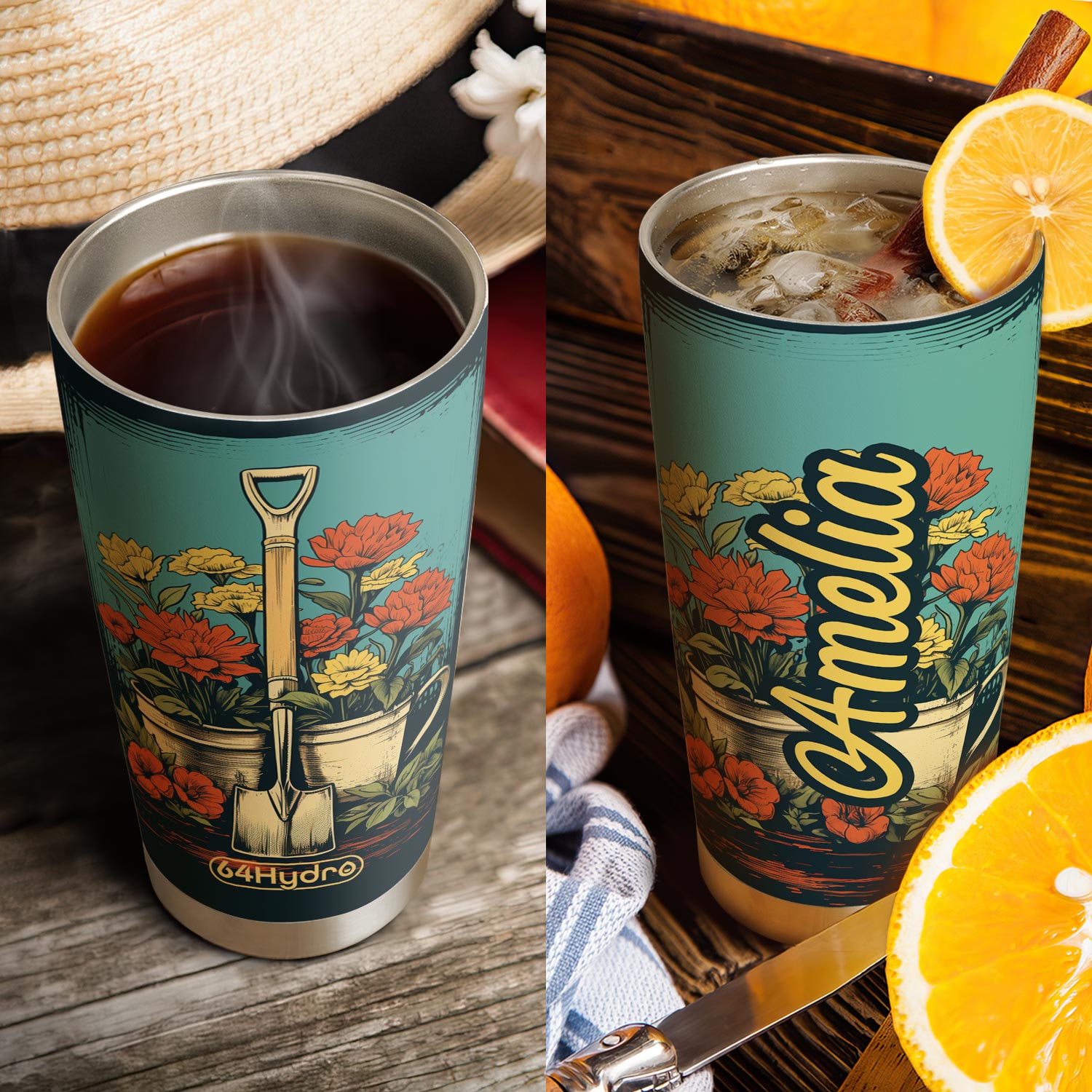 Gardening Lover HTRZ25098126GP Stainless Steel Tumbler