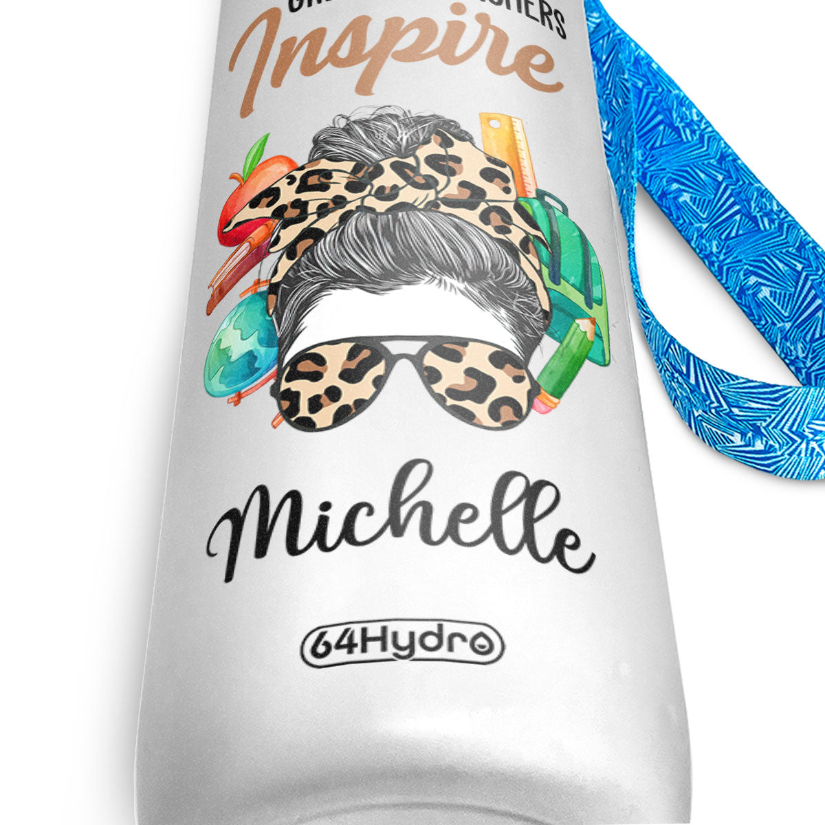 Good Teachers Teach Great Teachers Inspire HHRZ27077828LI Water Tracker Bottle