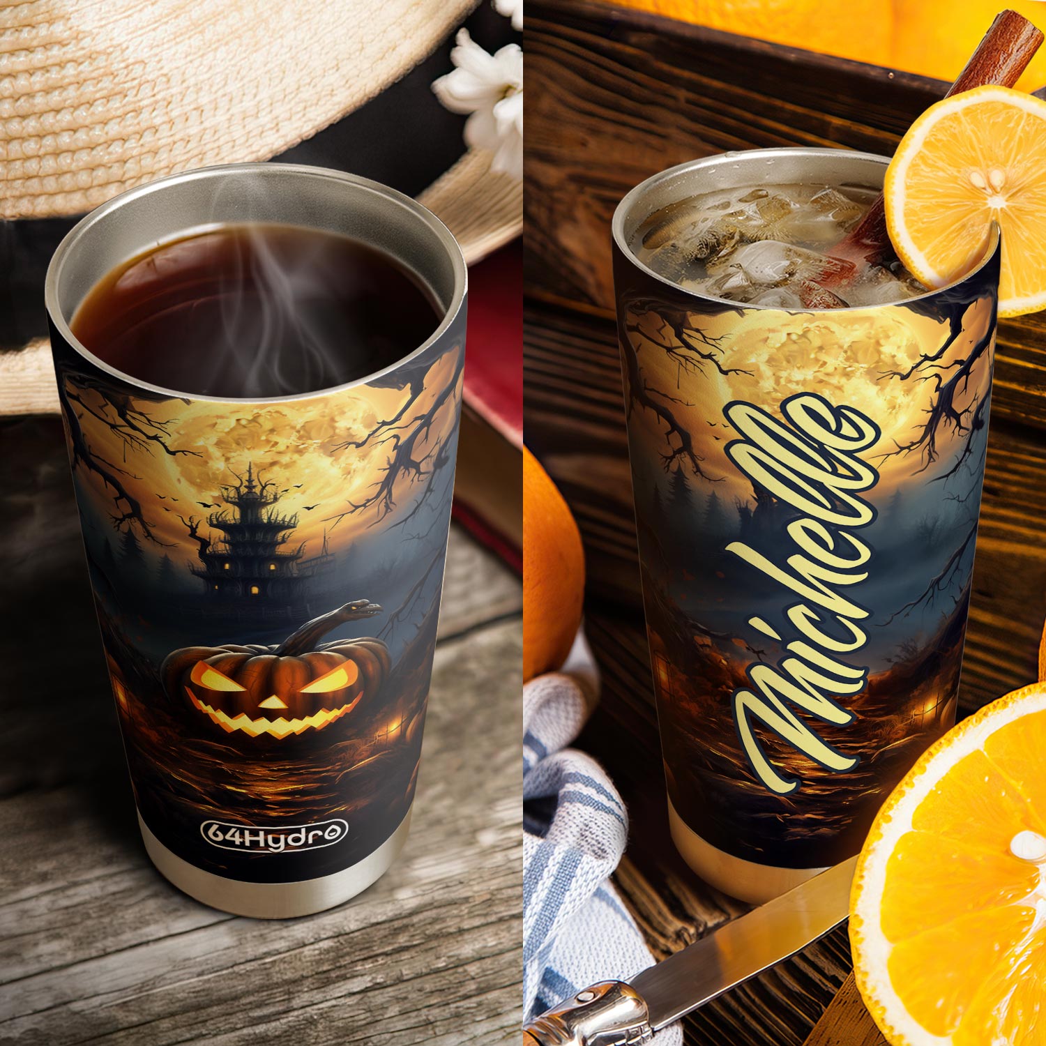Halloween Pumpkin Autumn HTRZ24087869SS Stainless Steel Tumbler