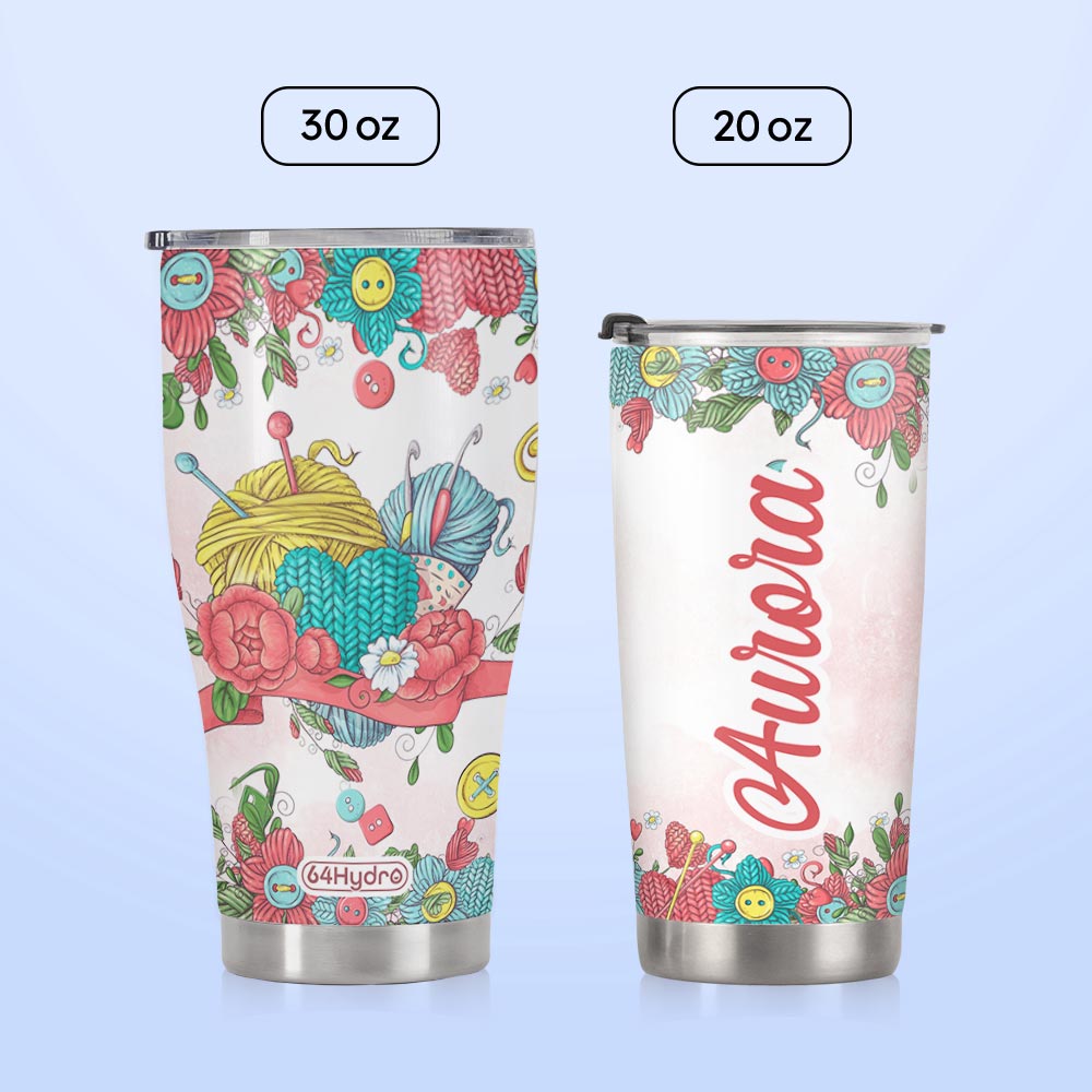 Knitting Lover HTRZ26095398FQ Stainless Steel Tumbler