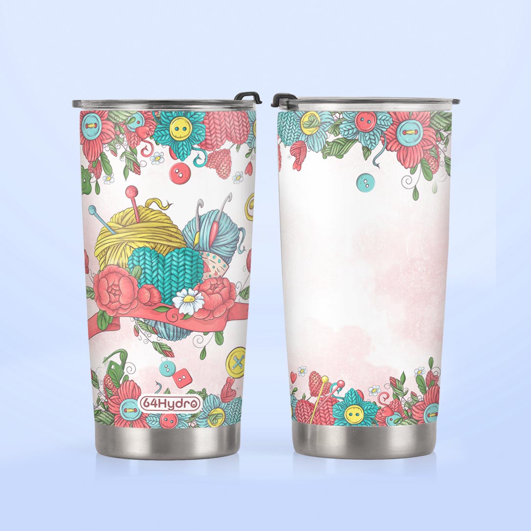 Knitting Lover HTRZ26095398FQ Stainless Steel Tumbler