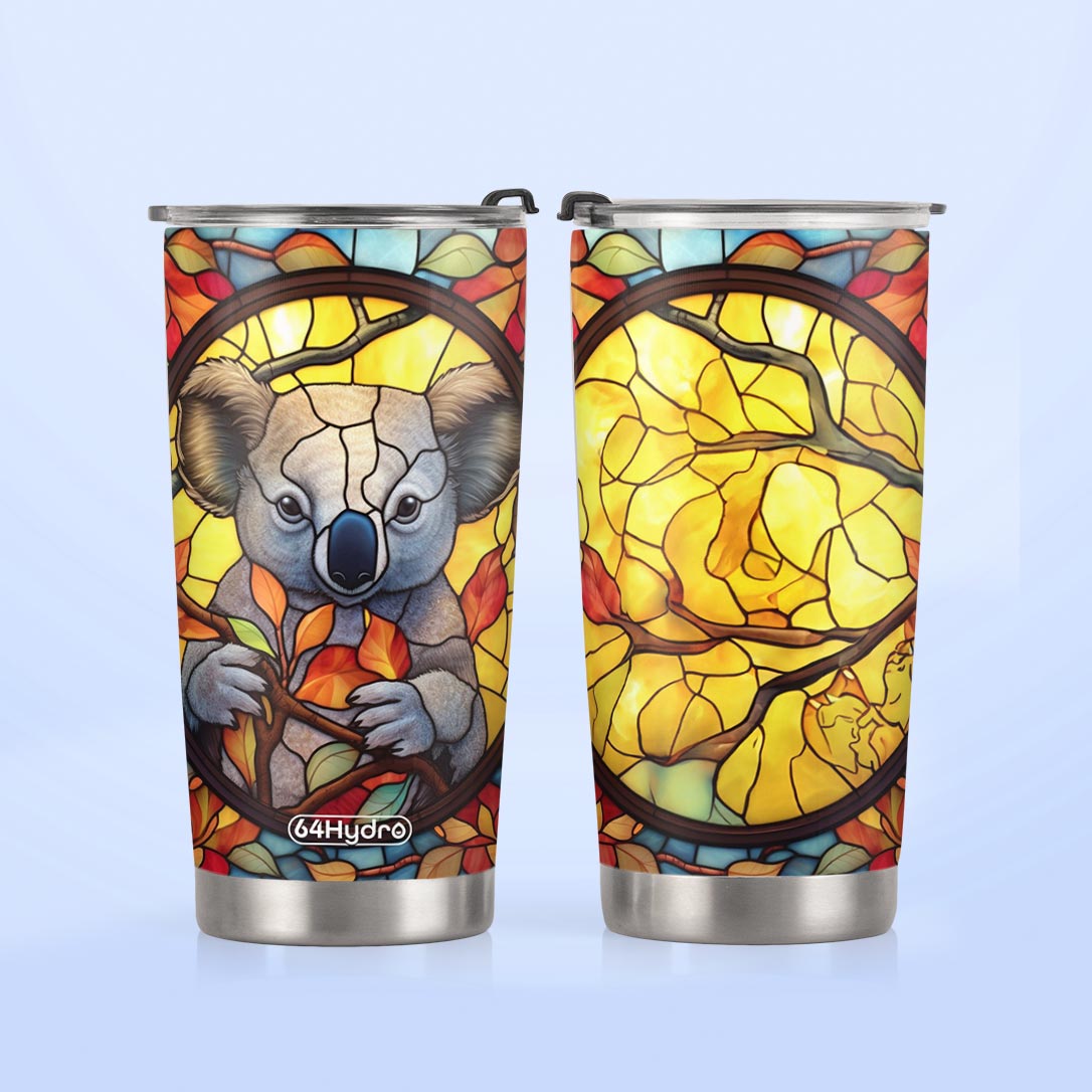 Koala Crystal Mosaic HTRZ18096036JJ Stainless Steel Tumbler