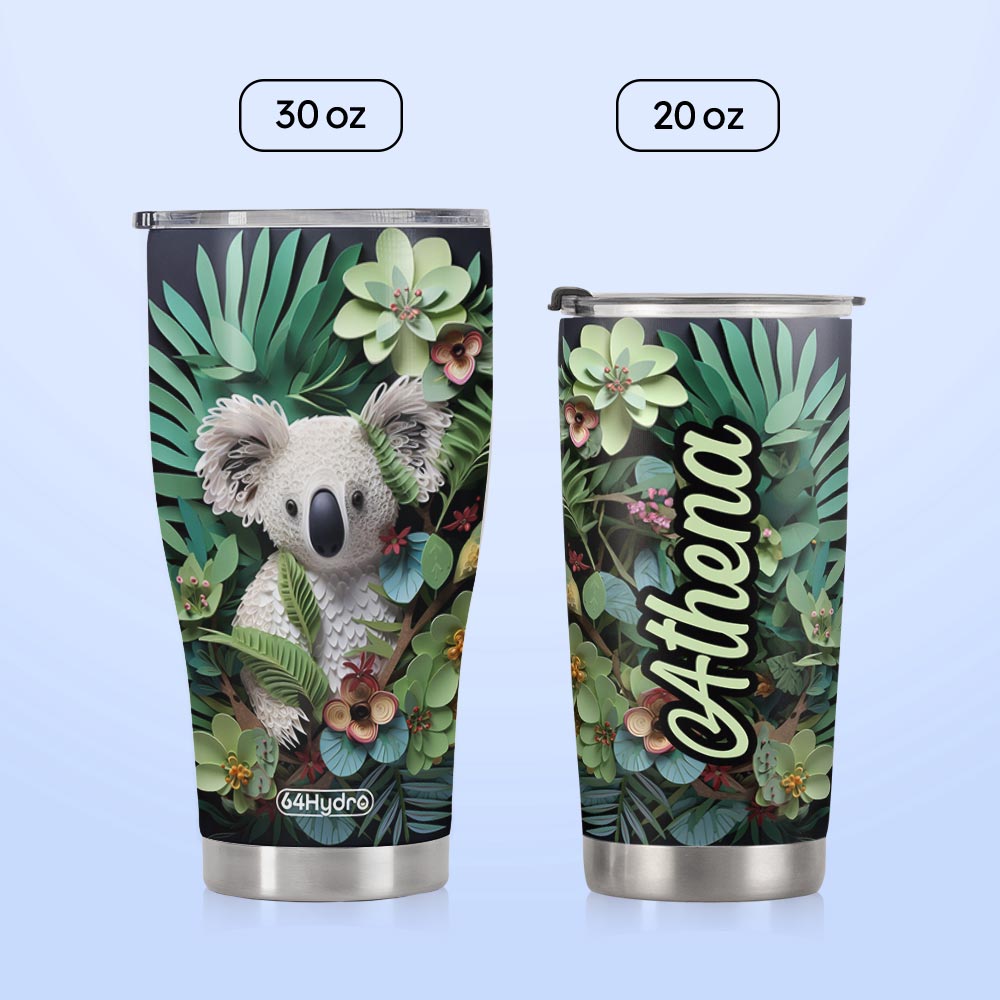 Koala Quilling Art HTRZ18090627JK Stainless Steel Tumbler