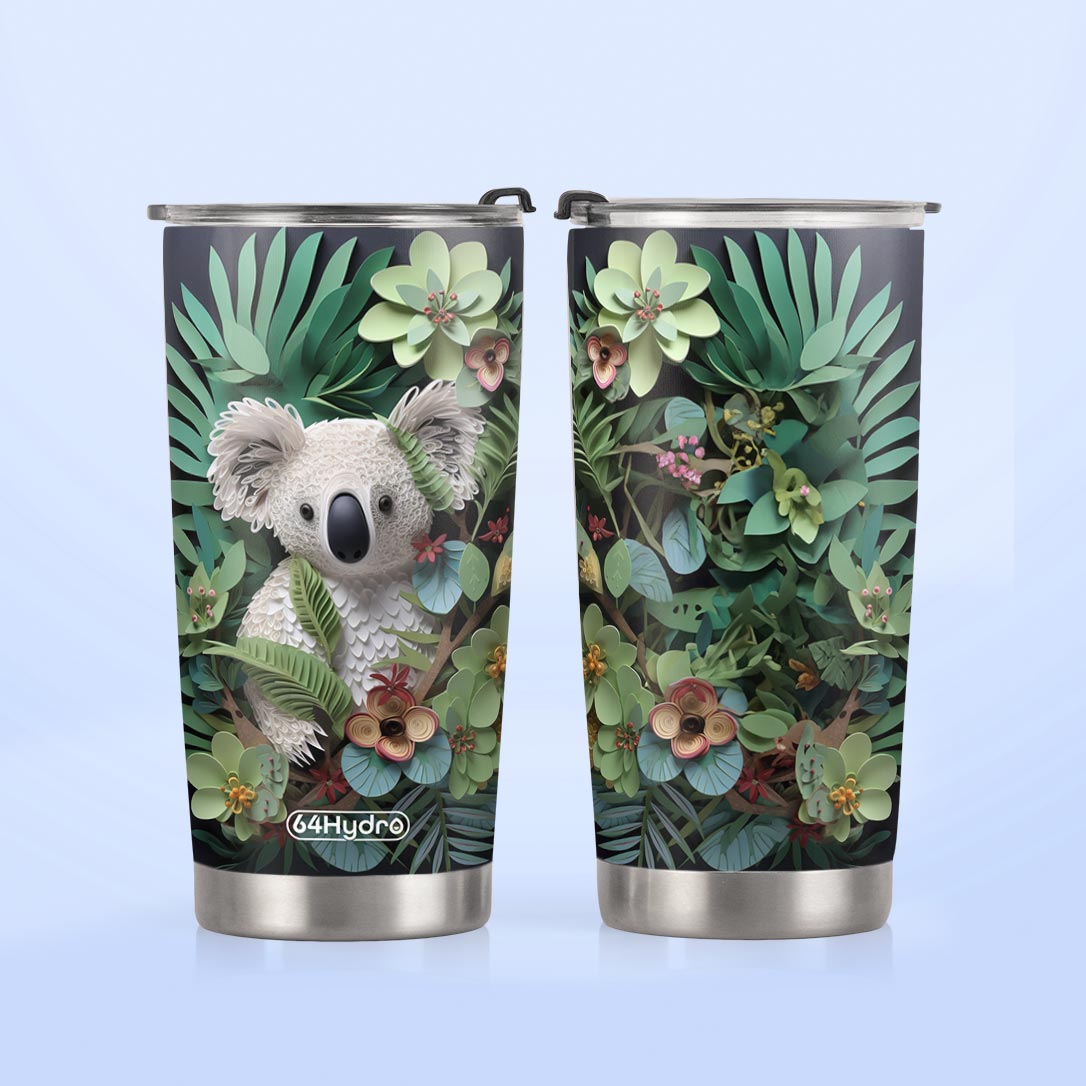 Koala Quilling Art HTRZ18090627JK Stainless Steel Tumbler