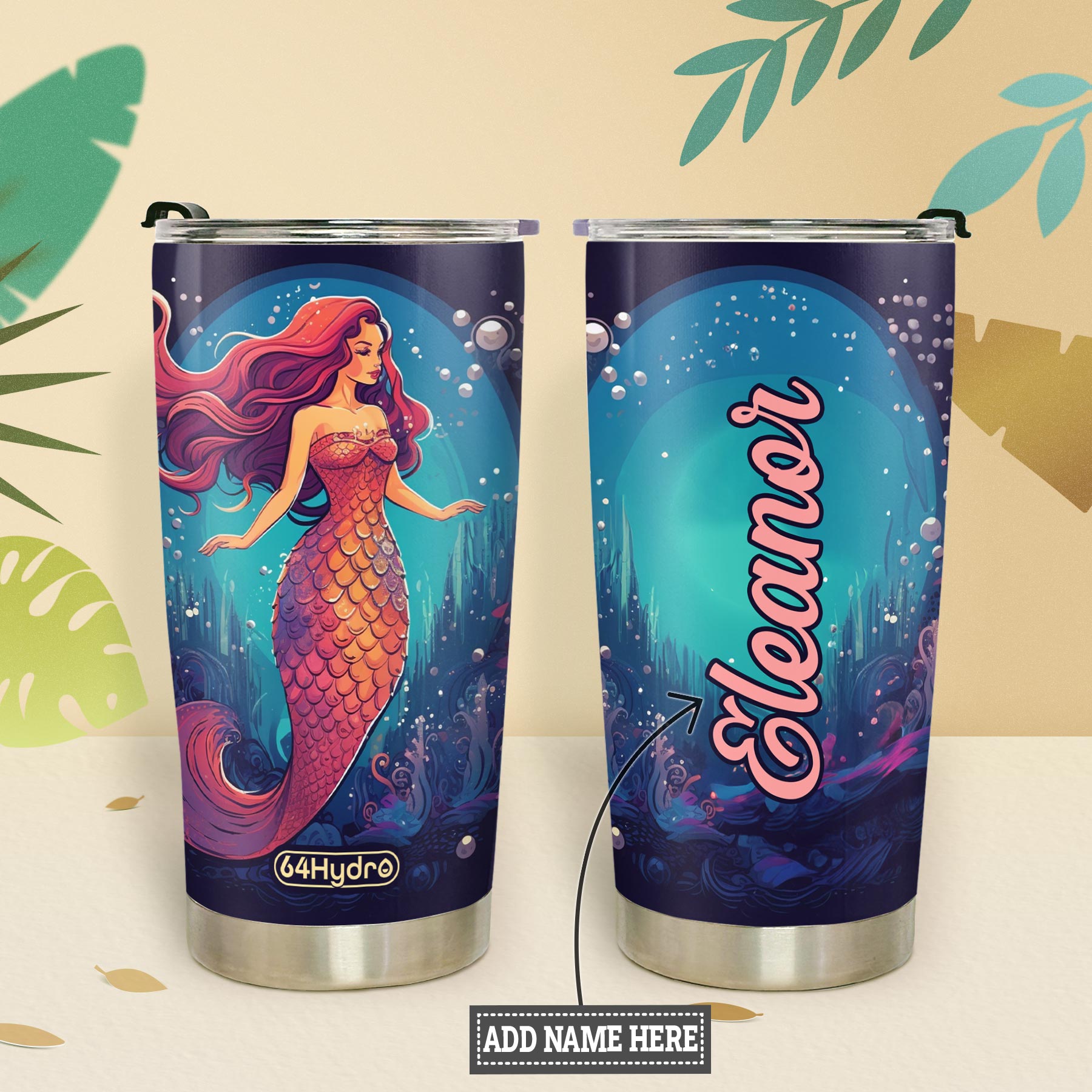 Mermaid Lover HHRZ20092798DB Stainless Steel Tumbler