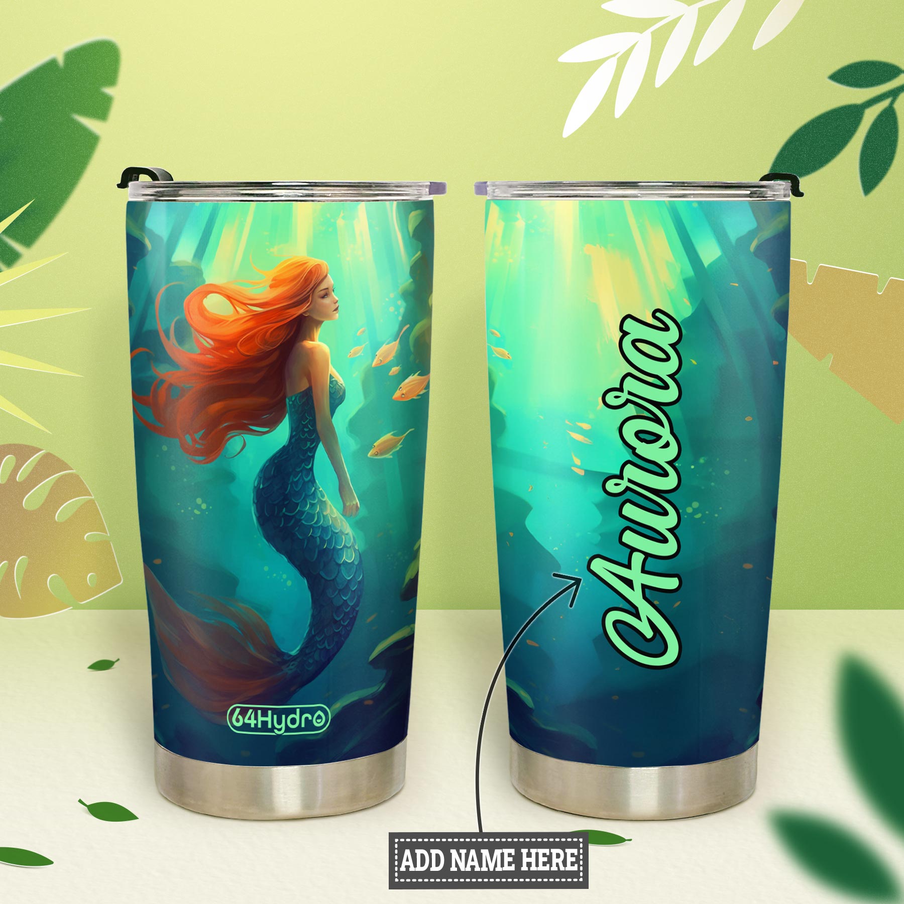 Mermaid Ocean HHRZ20091396ME Stainless Steel Tumbler